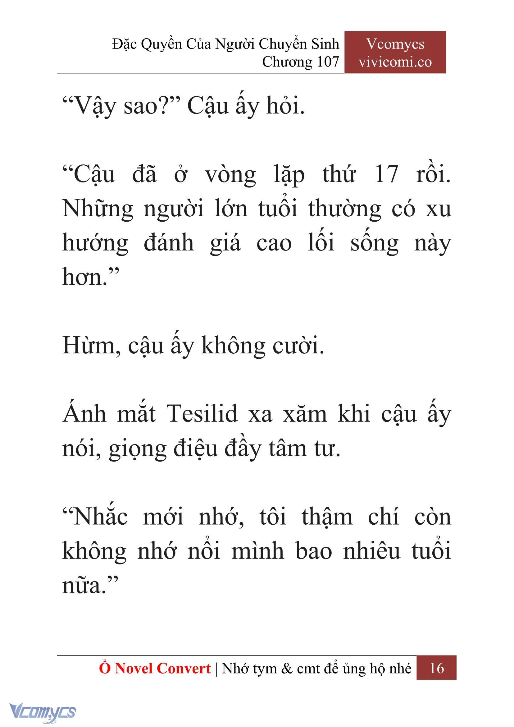 [Novel] Đặc Quyền Của Người Chuyển Sinh Chapter  107 - 18