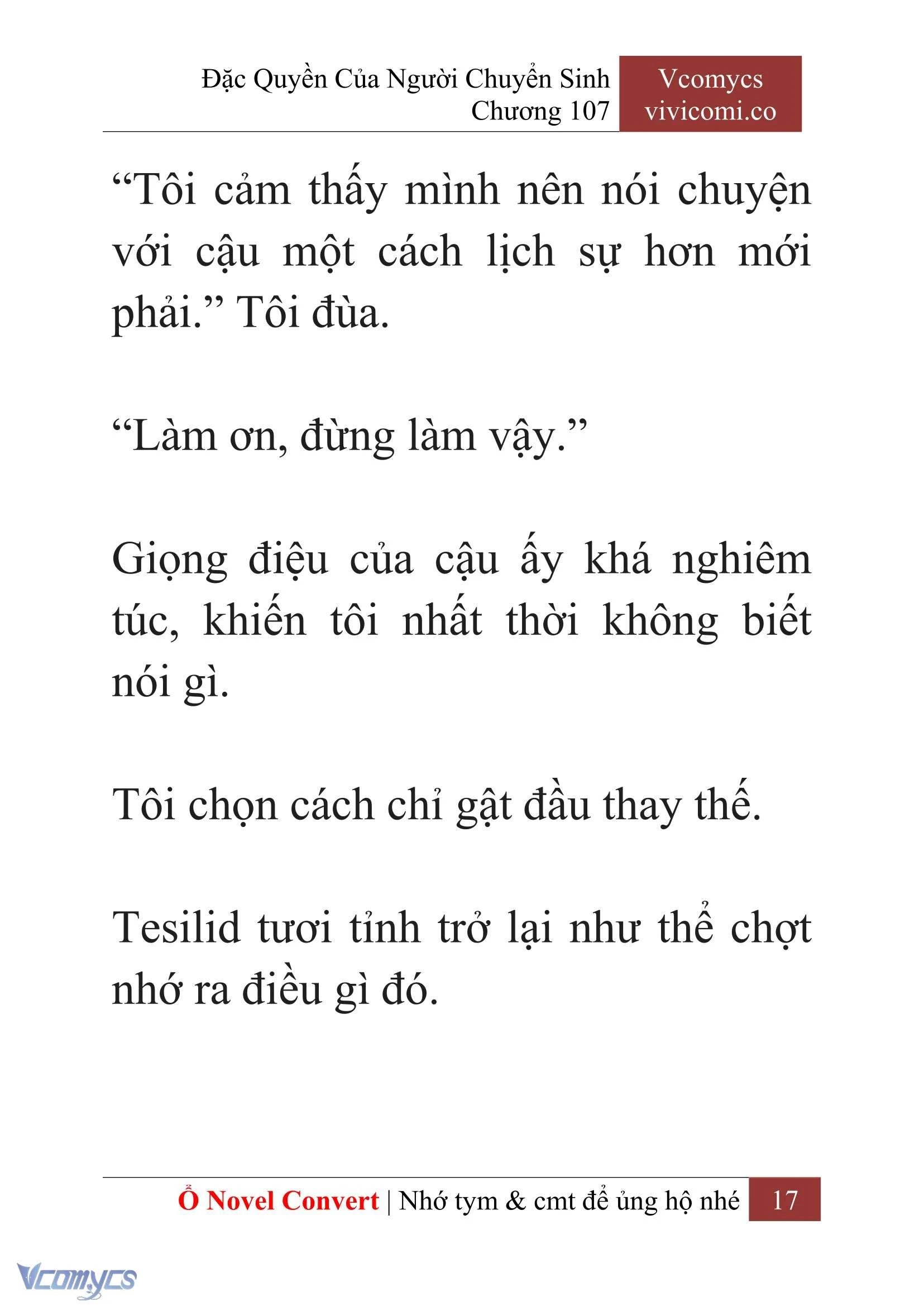 [Novel] Đặc Quyền Của Người Chuyển Sinh Chapter  107 - 19