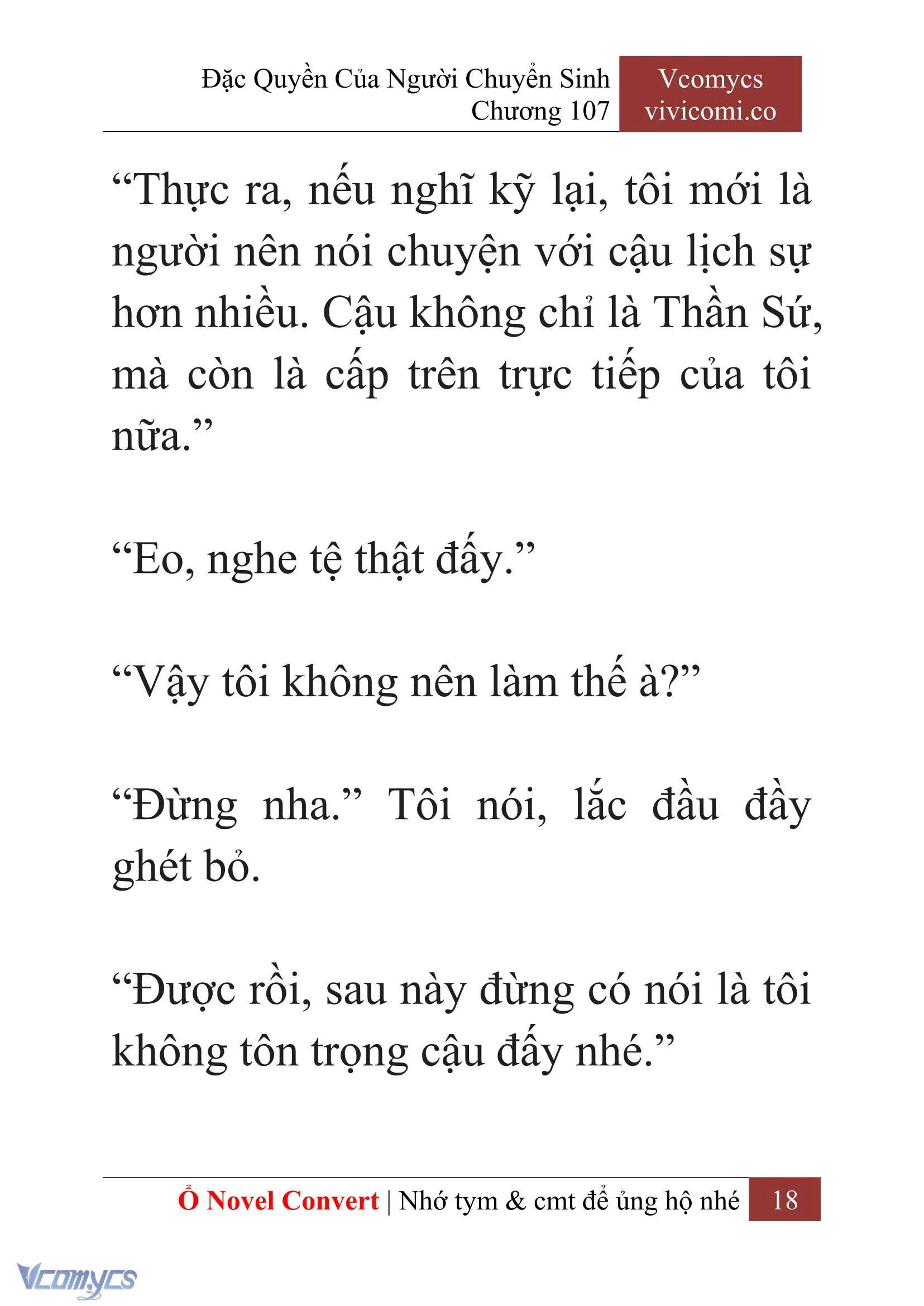 [Novel] Đặc Quyền Của Người Chuyển Sinh Chapter  107 - 20