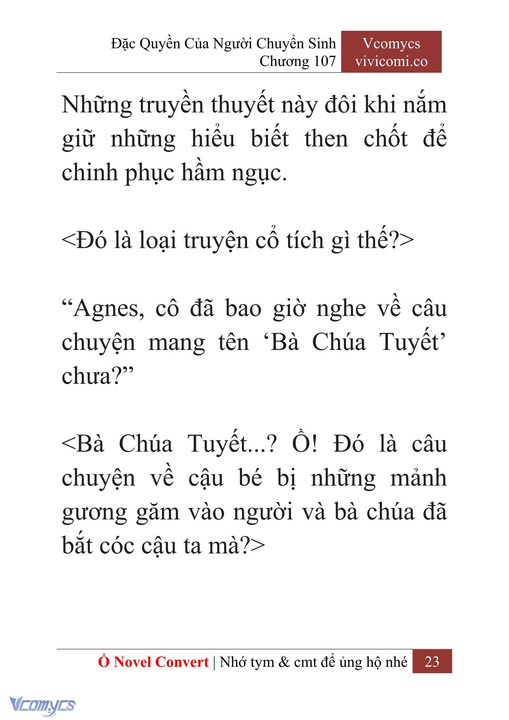 [Novel] Đặc Quyền Của Người Chuyển Sinh Chapter  107 - 25