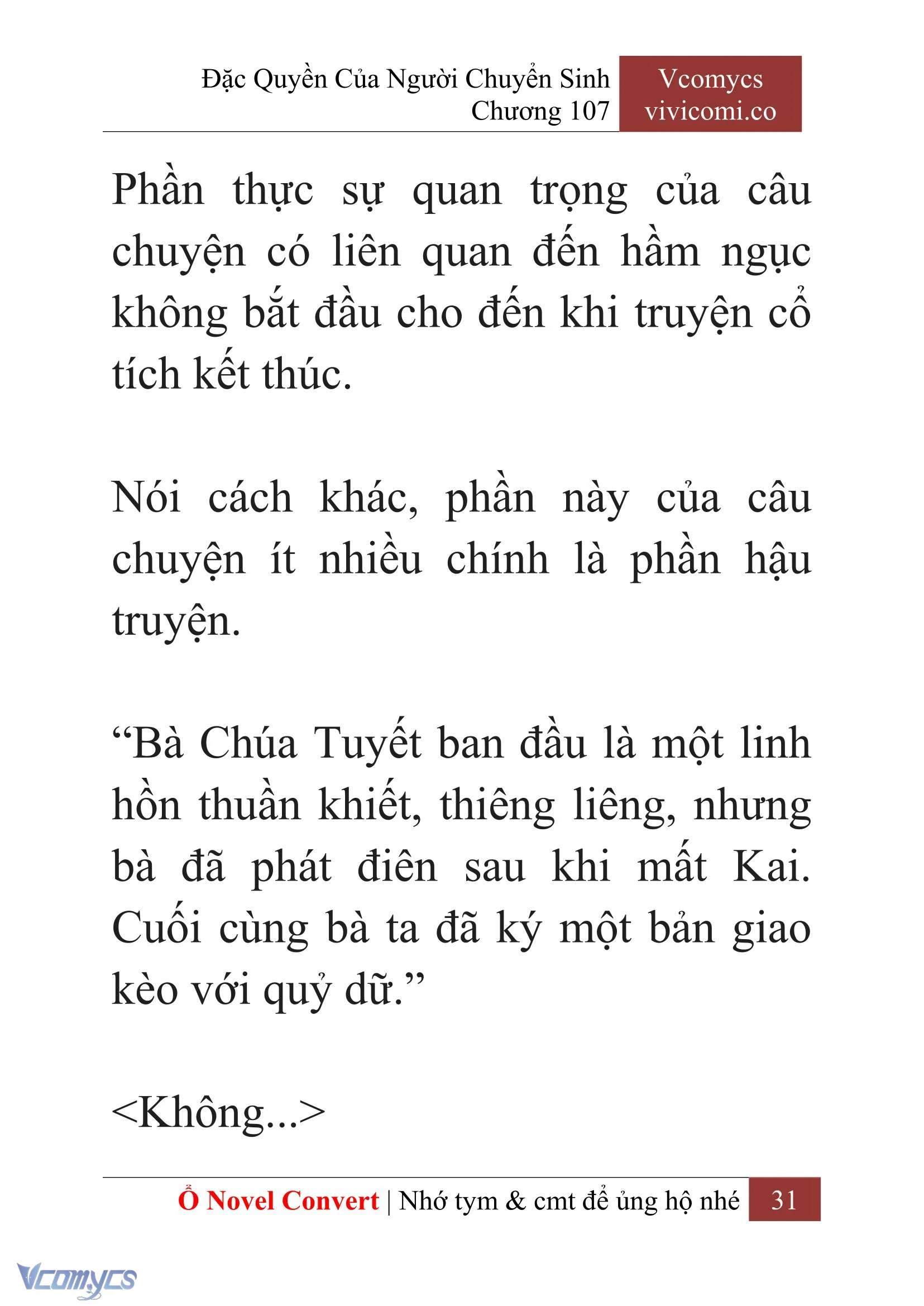 [Novel] Đặc Quyền Của Người Chuyển Sinh Chapter  107 - 33