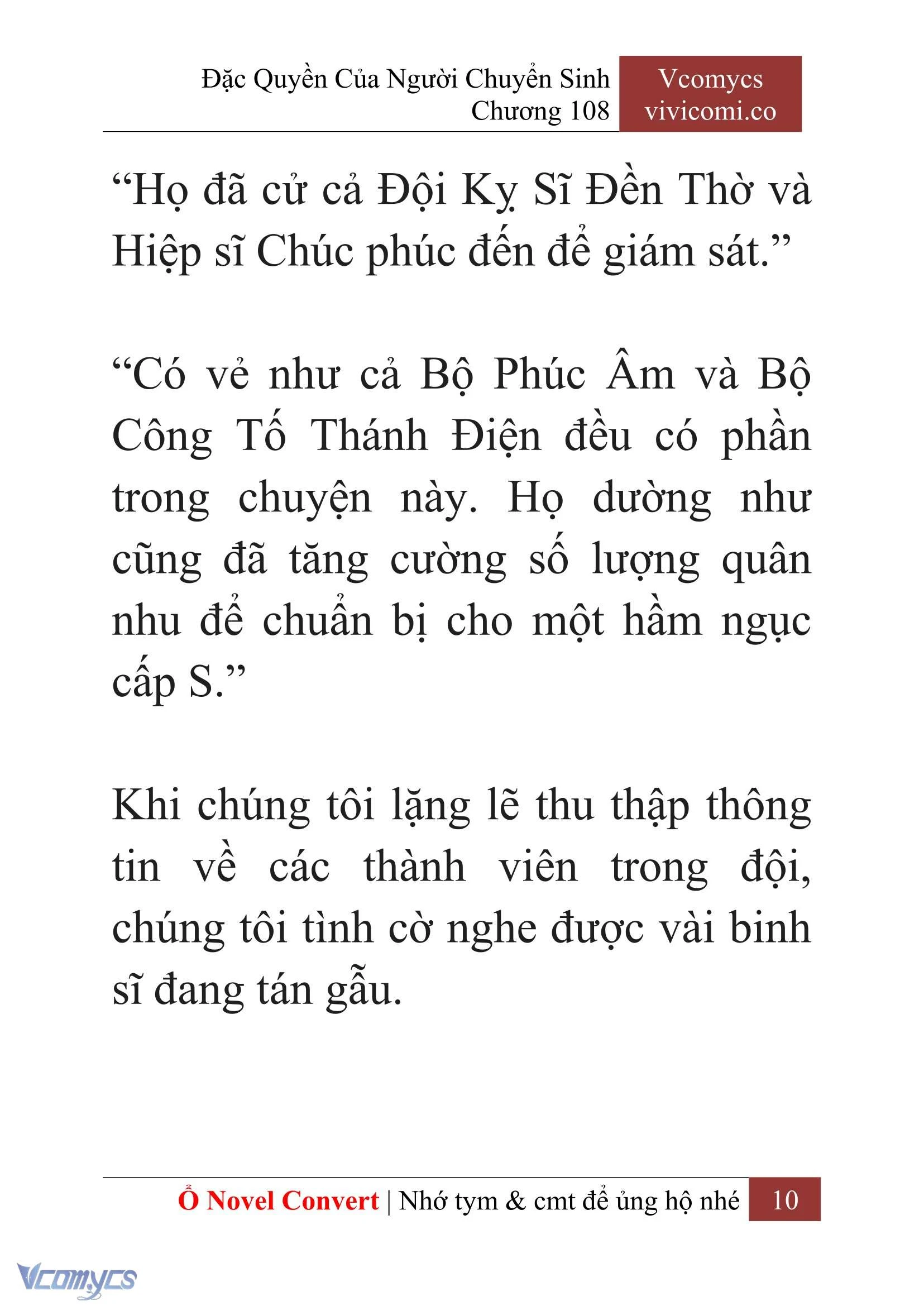 [Novel] Đặc Quyền Của Người Chuyển Sinh Chapter  108 - 12