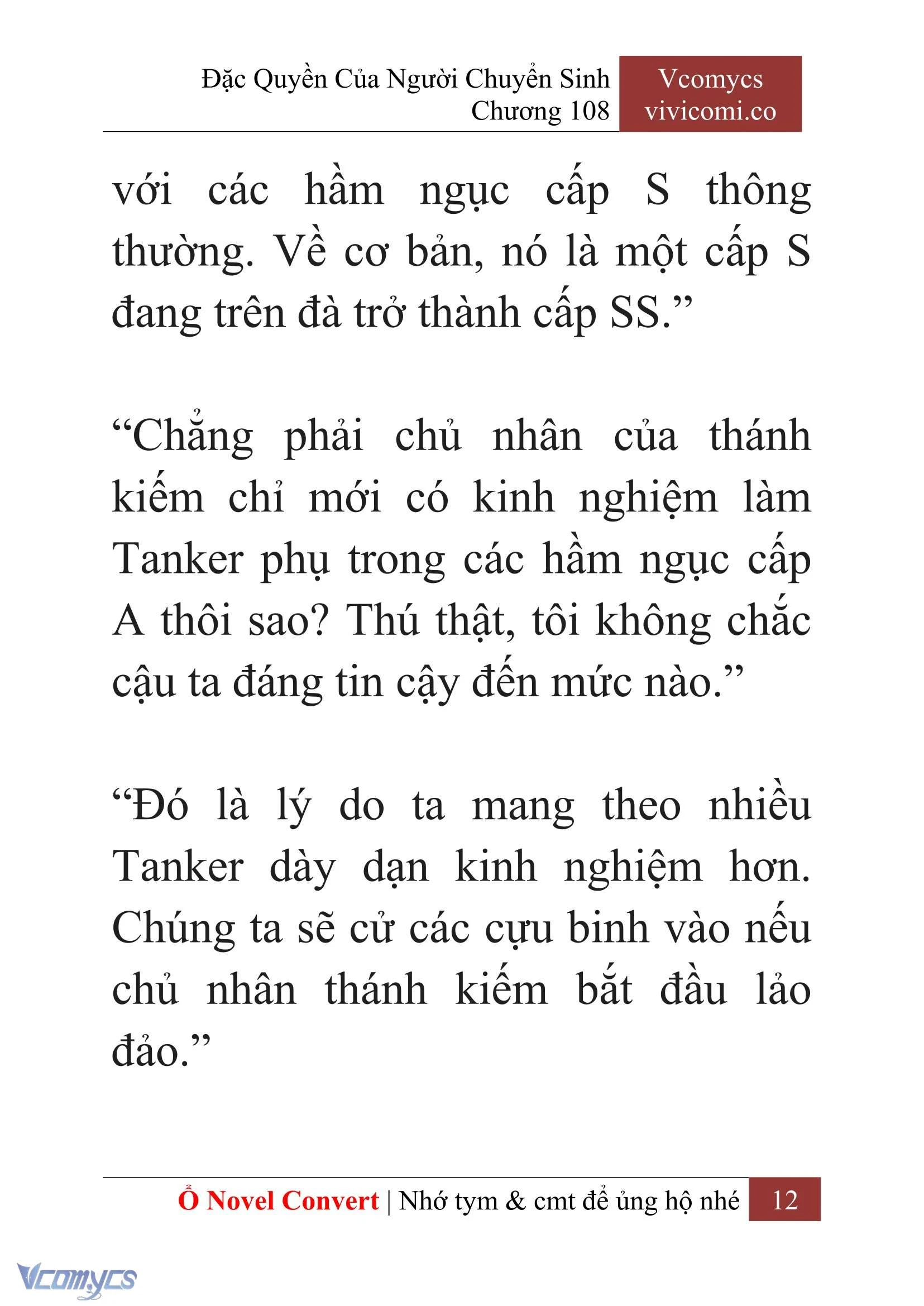 [Novel] Đặc Quyền Của Người Chuyển Sinh Chapter  108 - 14