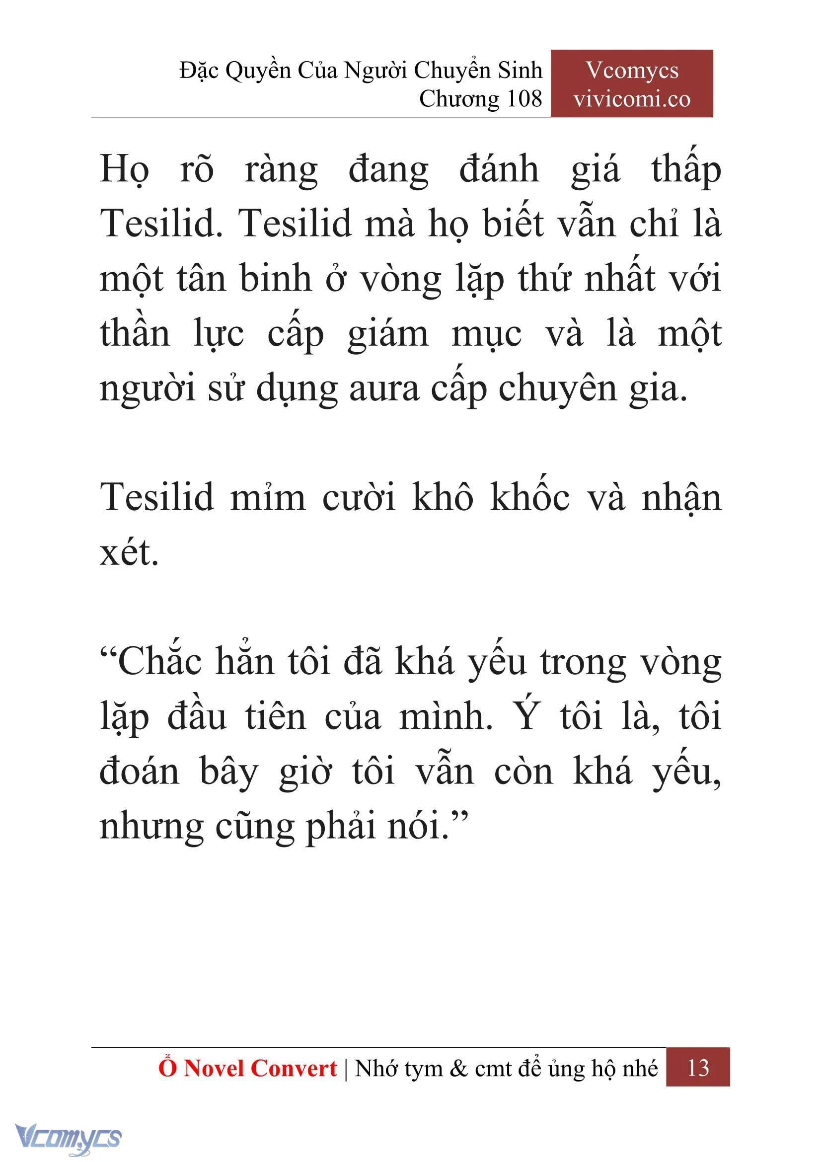 [Novel] Đặc Quyền Của Người Chuyển Sinh Chapter  108 - 15