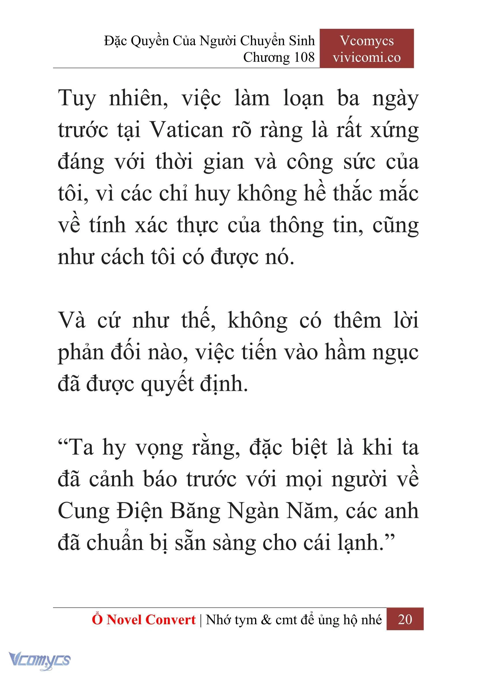 [Novel] Đặc Quyền Của Người Chuyển Sinh Chapter  108 - 22