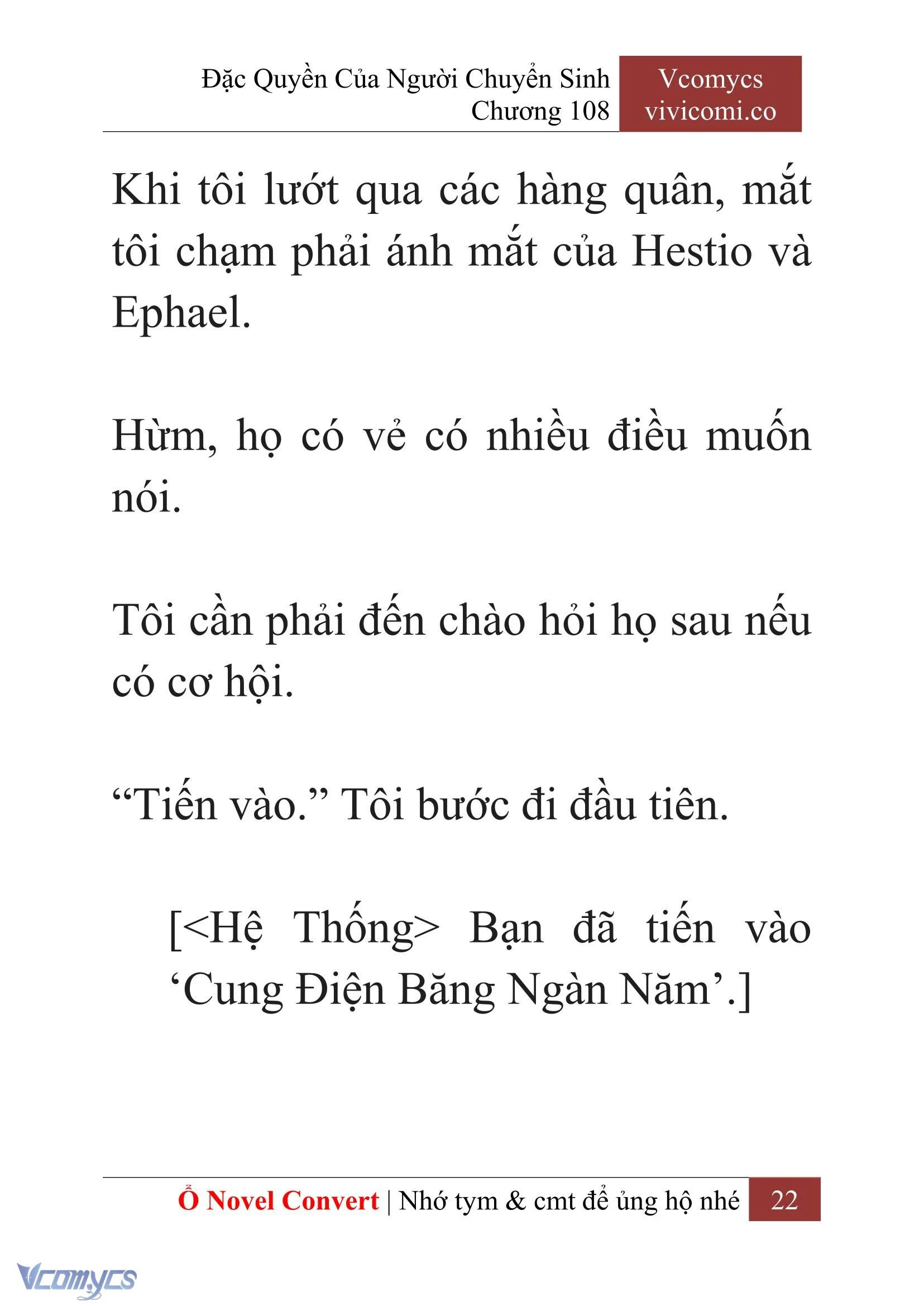 [Novel] Đặc Quyền Của Người Chuyển Sinh Chapter  108 - 24
