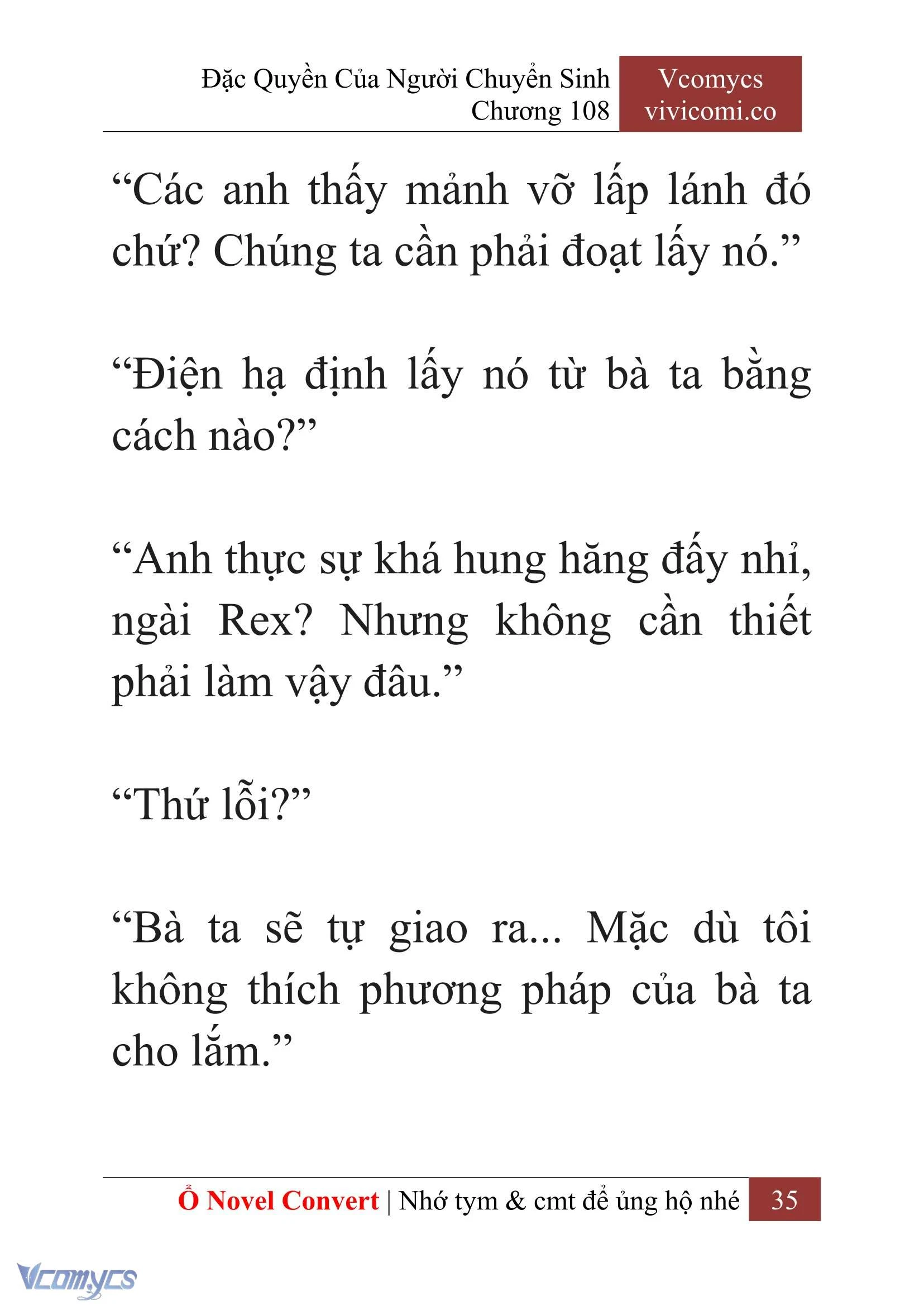 [Novel] Đặc Quyền Của Người Chuyển Sinh Chapter  108 - 37