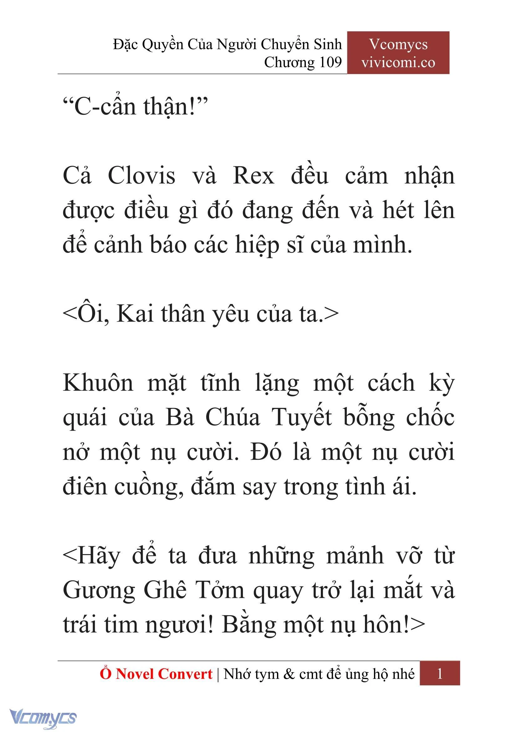 [Novel] Đặc Quyền Của Người Chuyển Sinh Chapter  109 - 3