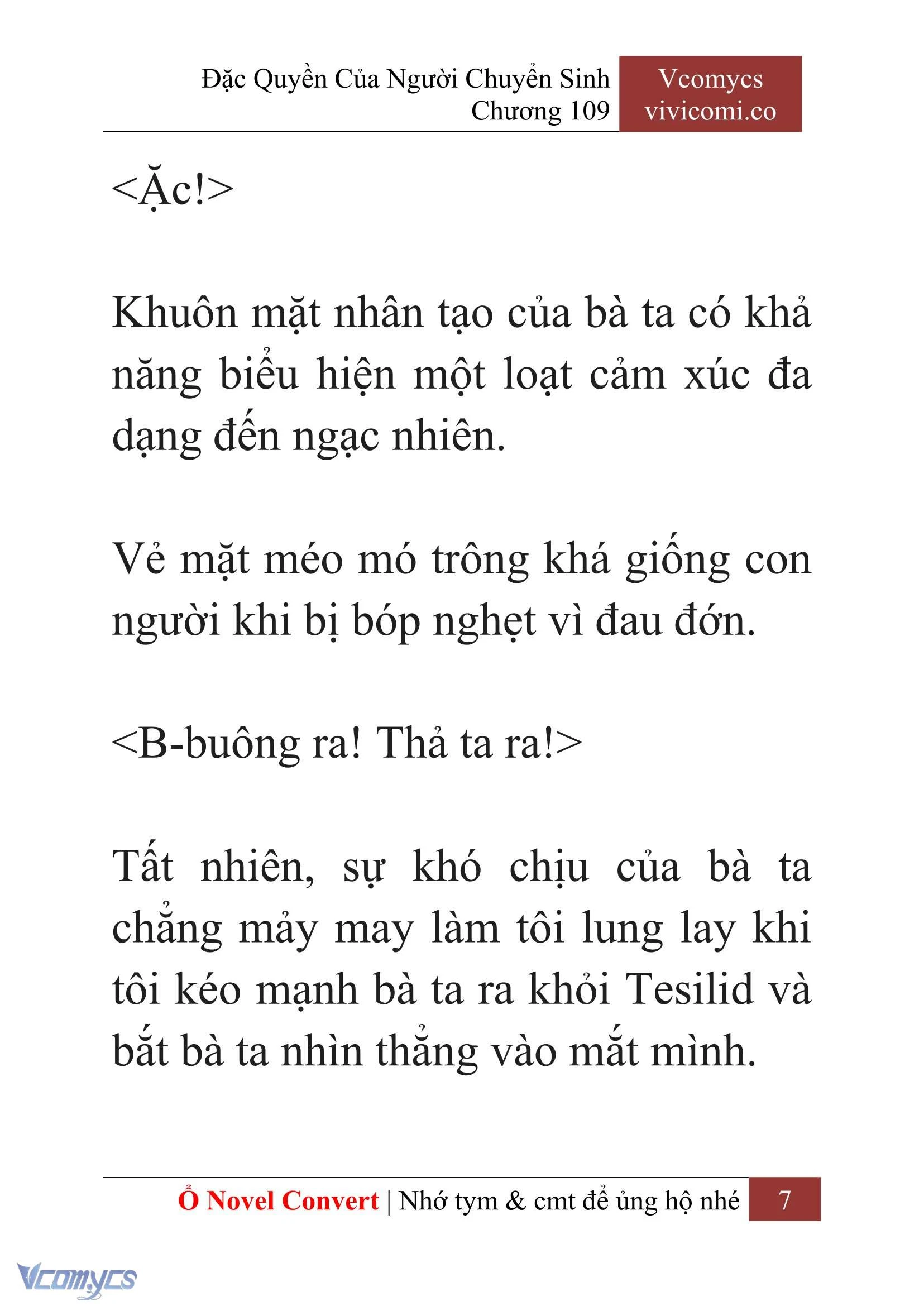 [Novel] Đặc Quyền Của Người Chuyển Sinh Chapter  109 - 9
