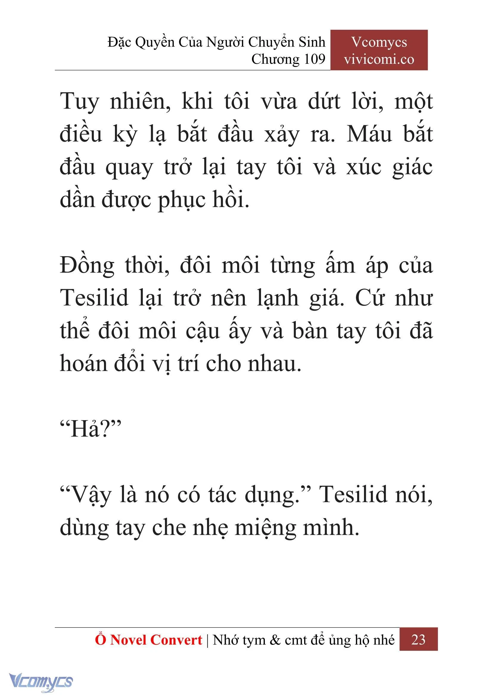 [Novel] Đặc Quyền Của Người Chuyển Sinh Chapter  109 - 25