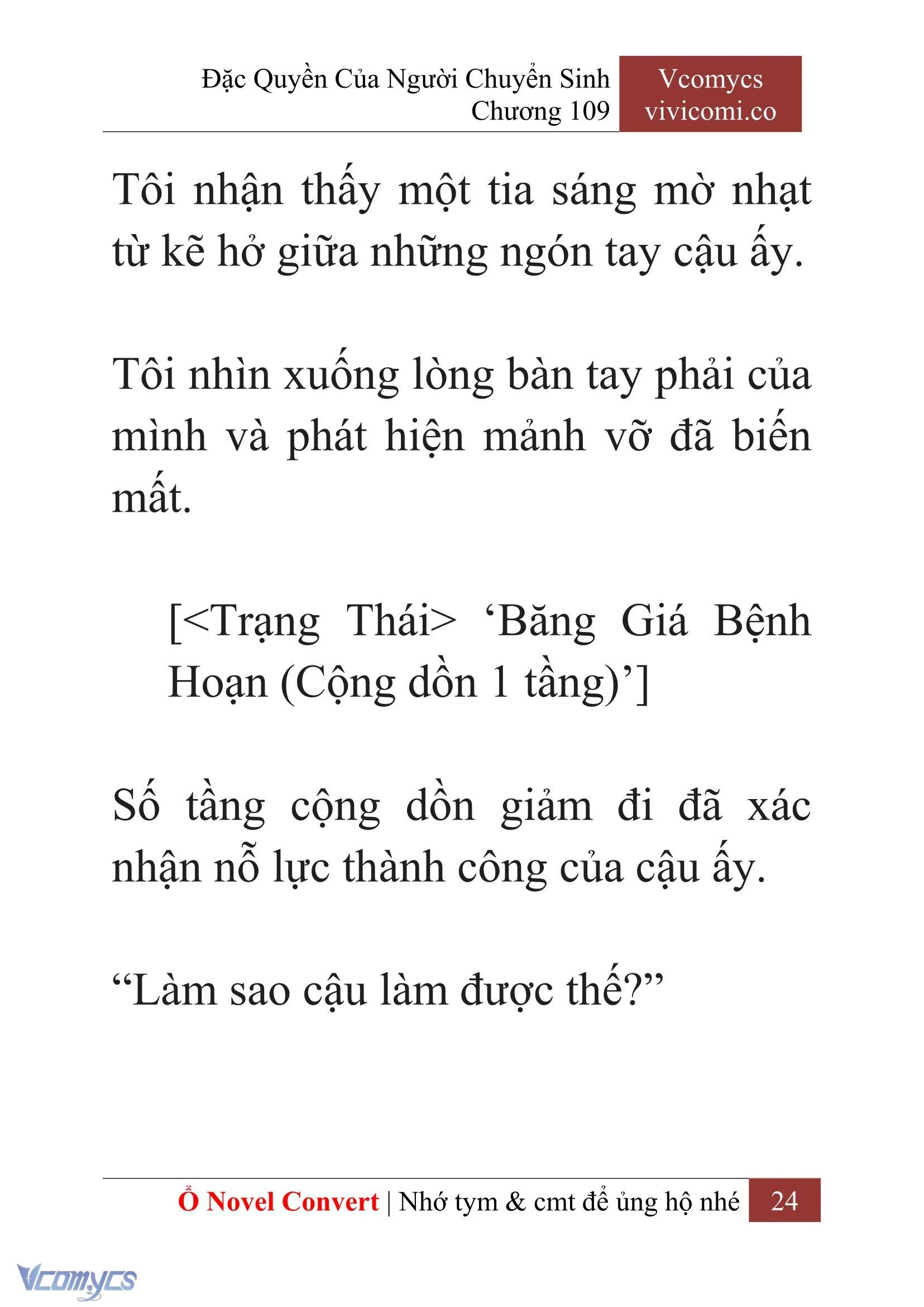 [Novel] Đặc Quyền Của Người Chuyển Sinh Chapter  109 - 26