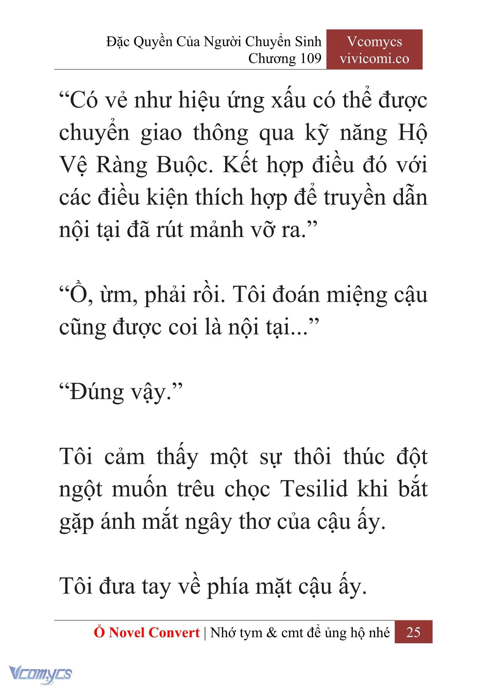 [Novel] Đặc Quyền Của Người Chuyển Sinh Chapter  109 - 27