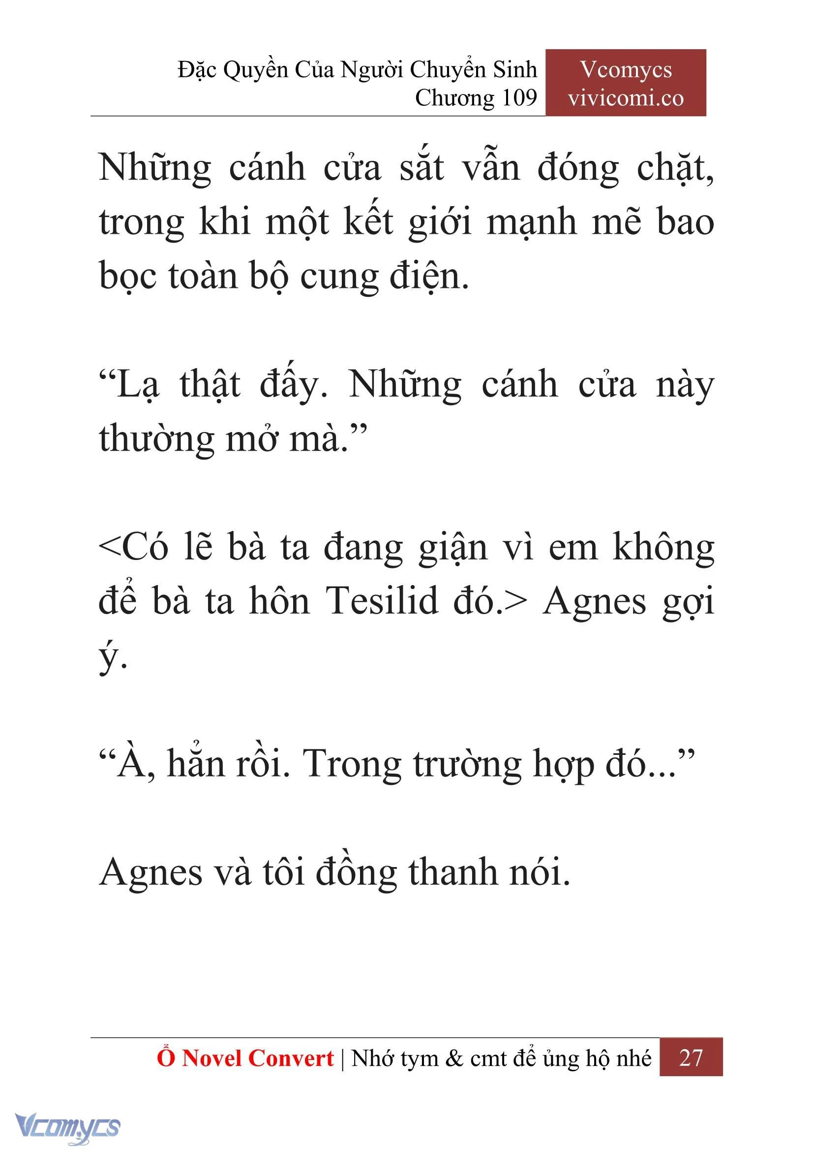 [Novel] Đặc Quyền Của Người Chuyển Sinh Chapter  109 - 29