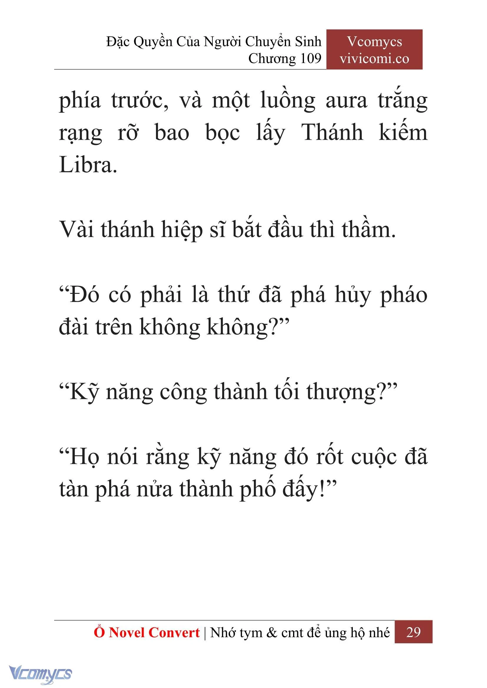[Novel] Đặc Quyền Của Người Chuyển Sinh Chapter  109 - 31