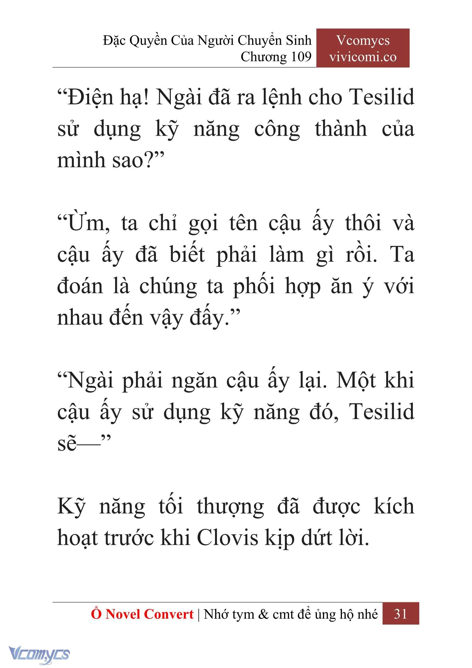 [Novel] Đặc Quyền Của Người Chuyển Sinh Chapter  109 - 33