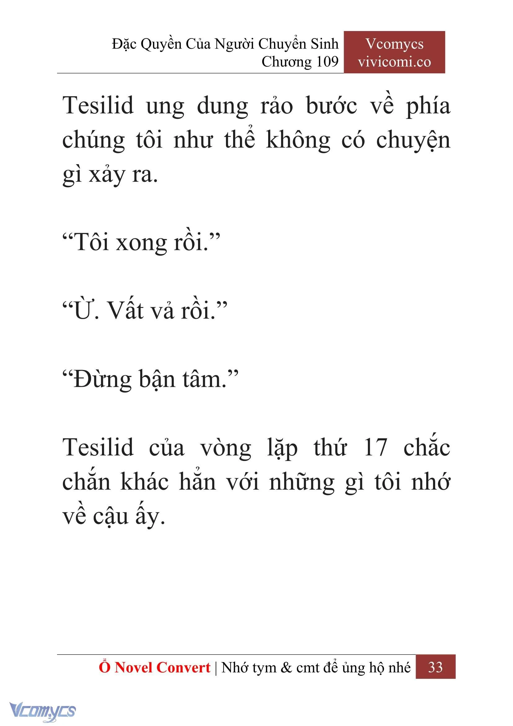 [Novel] Đặc Quyền Của Người Chuyển Sinh Chapter  109 - 35