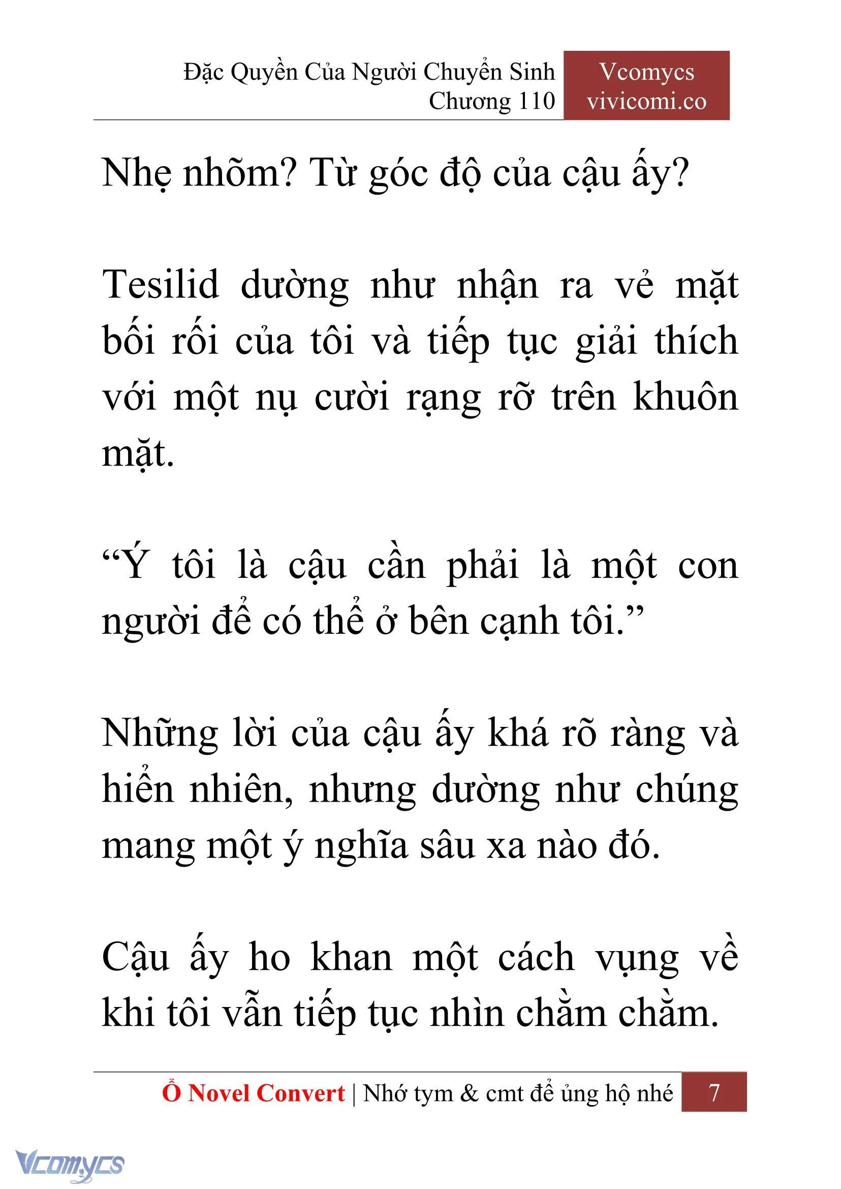 [Novel] Đặc Quyền Của Người Chuyển Sinh Chapter  110 - 9
