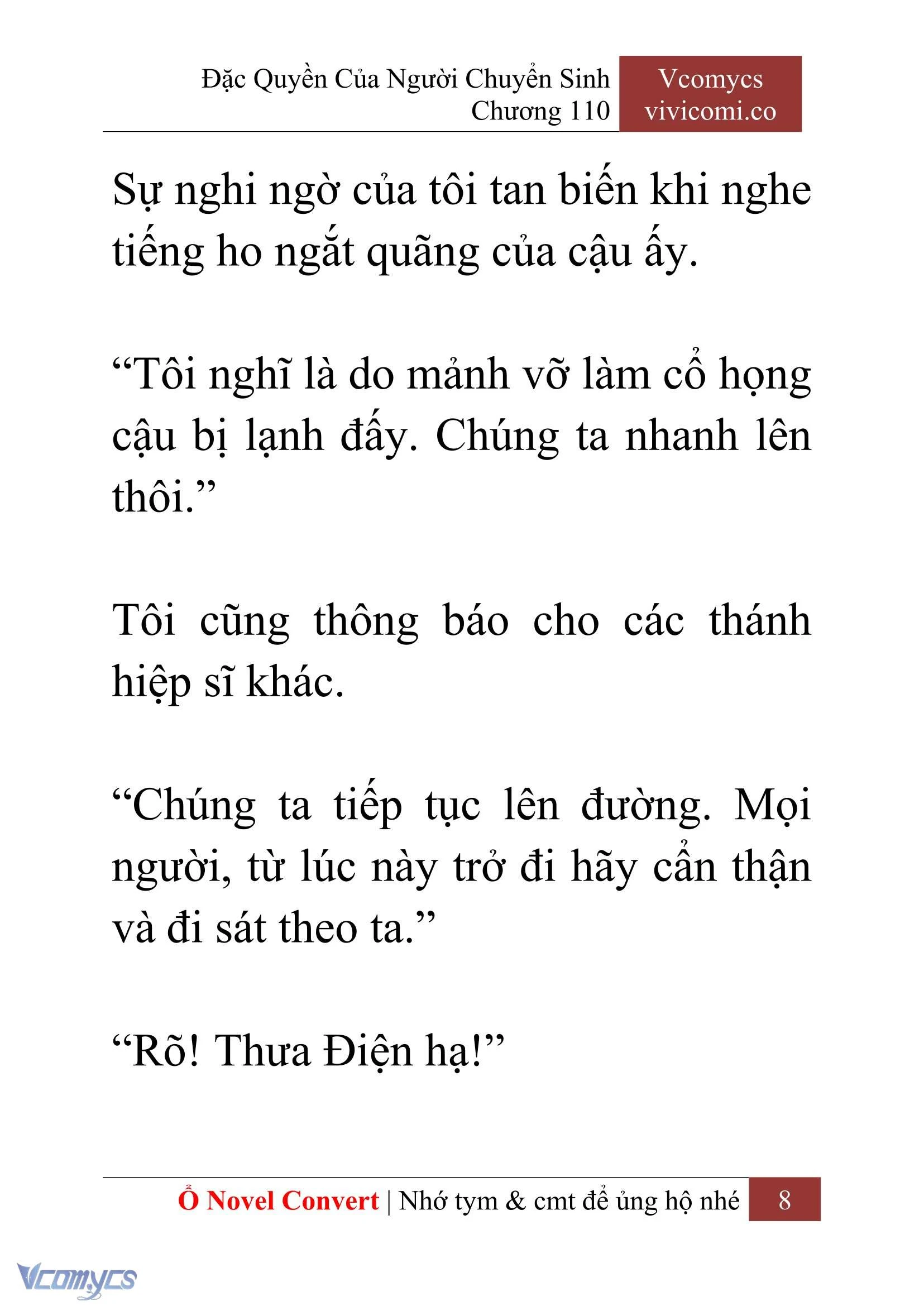 [Novel] Đặc Quyền Của Người Chuyển Sinh Chapter  110 - 10