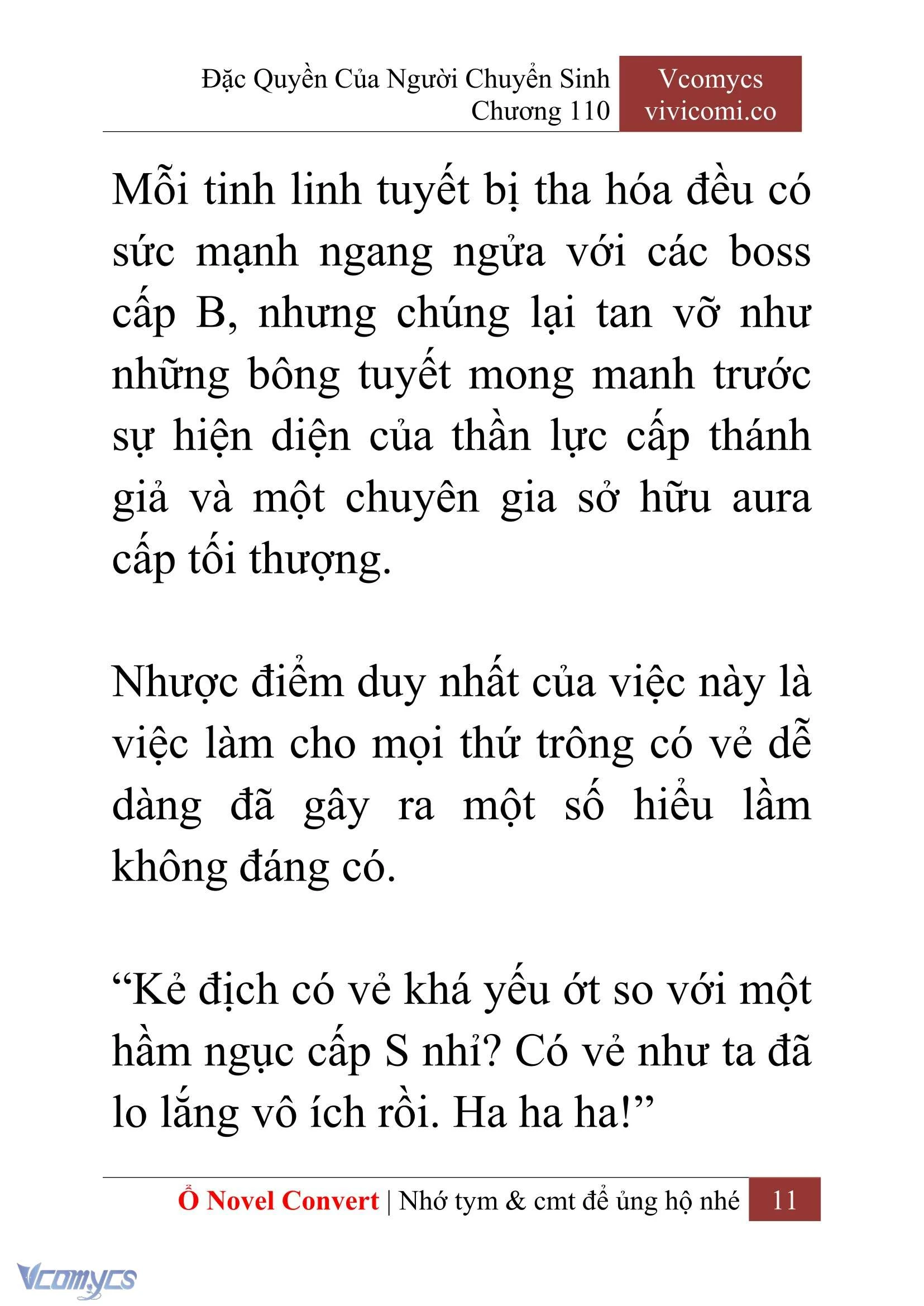 [Novel] Đặc Quyền Của Người Chuyển Sinh Chapter  110 - 13