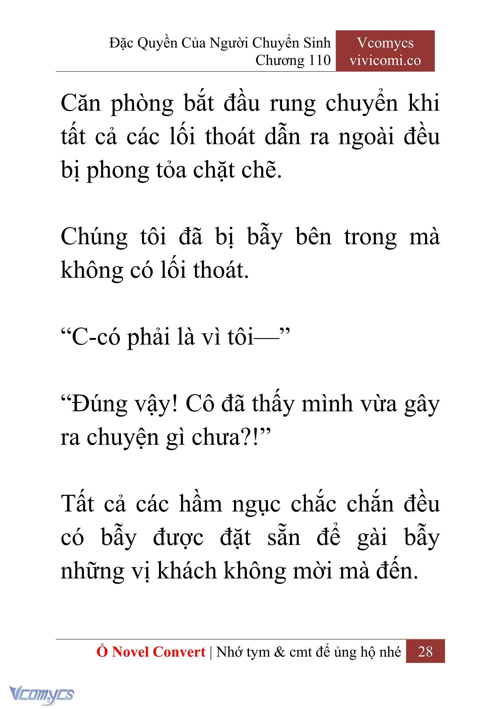 [Novel] Đặc Quyền Của Người Chuyển Sinh Chapter  110 - 30