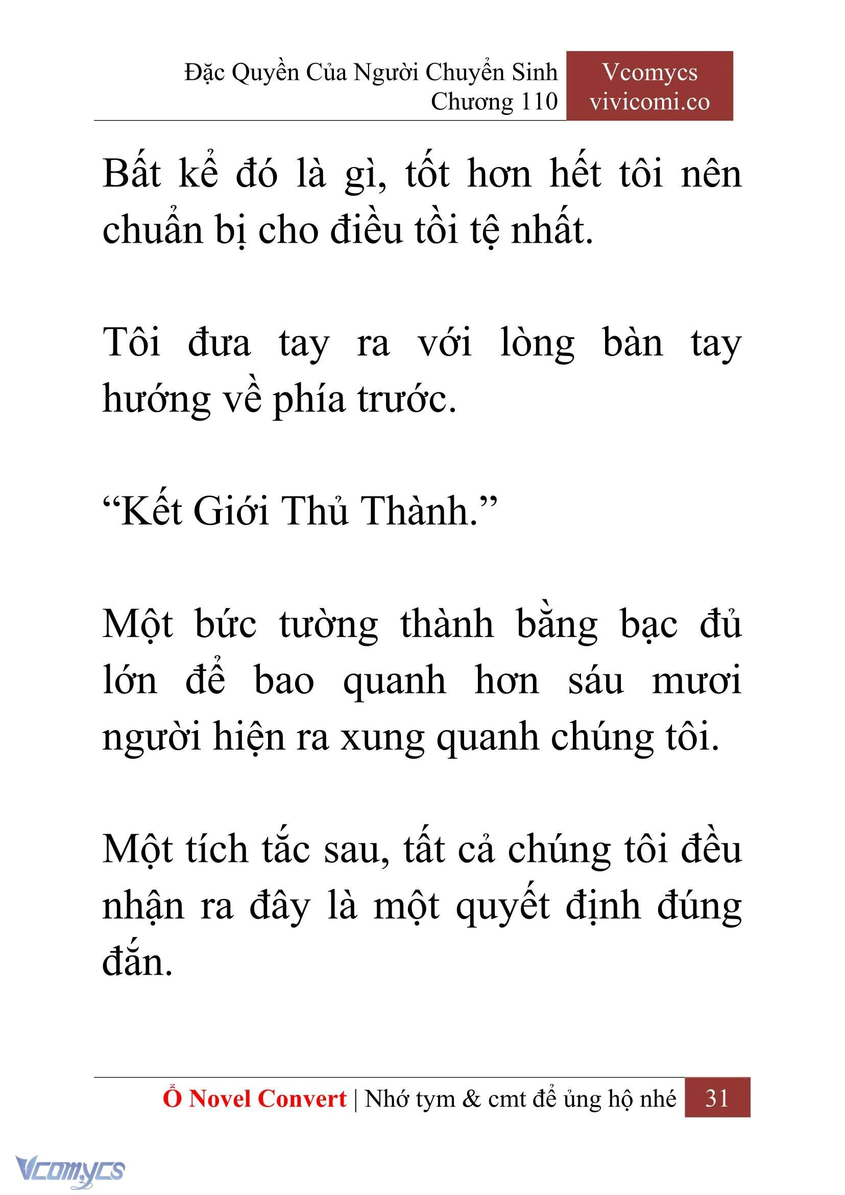 [Novel] Đặc Quyền Của Người Chuyển Sinh Chapter  110 - 33