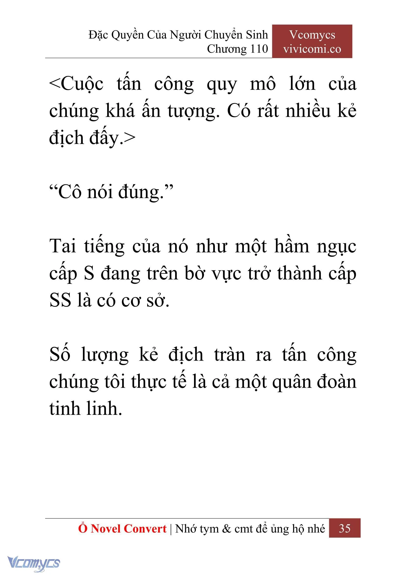 [Novel] Đặc Quyền Của Người Chuyển Sinh Chapter  110 - 37