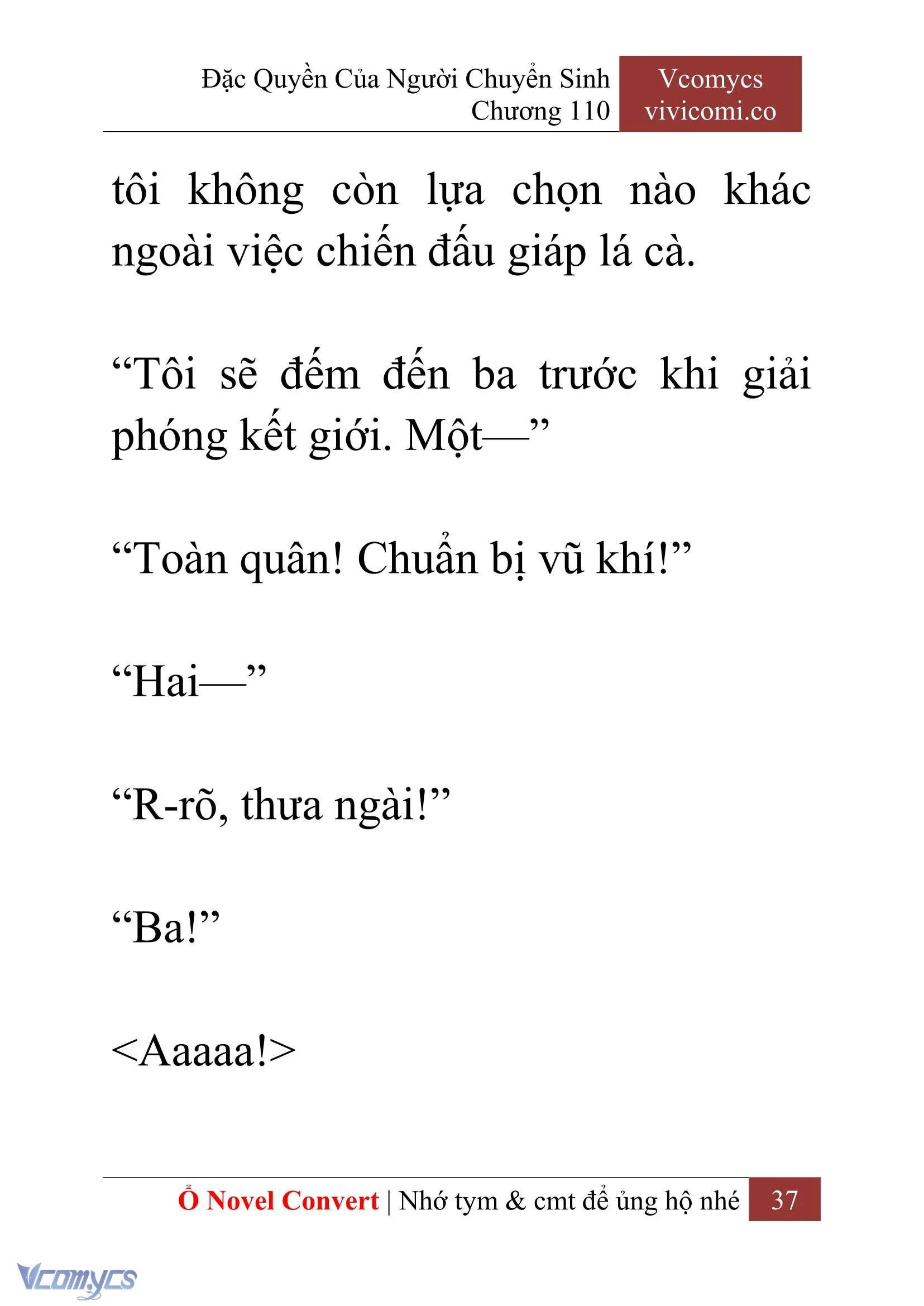 [Novel] Đặc Quyền Của Người Chuyển Sinh Chapter  110 - 39