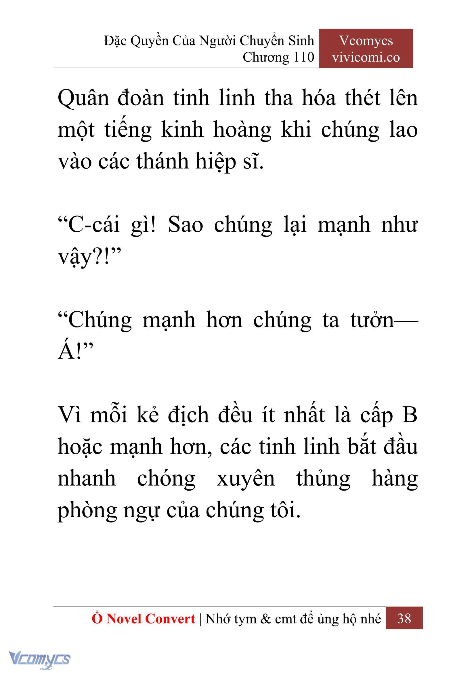 [Novel] Đặc Quyền Của Người Chuyển Sinh Chapter  110 - 40