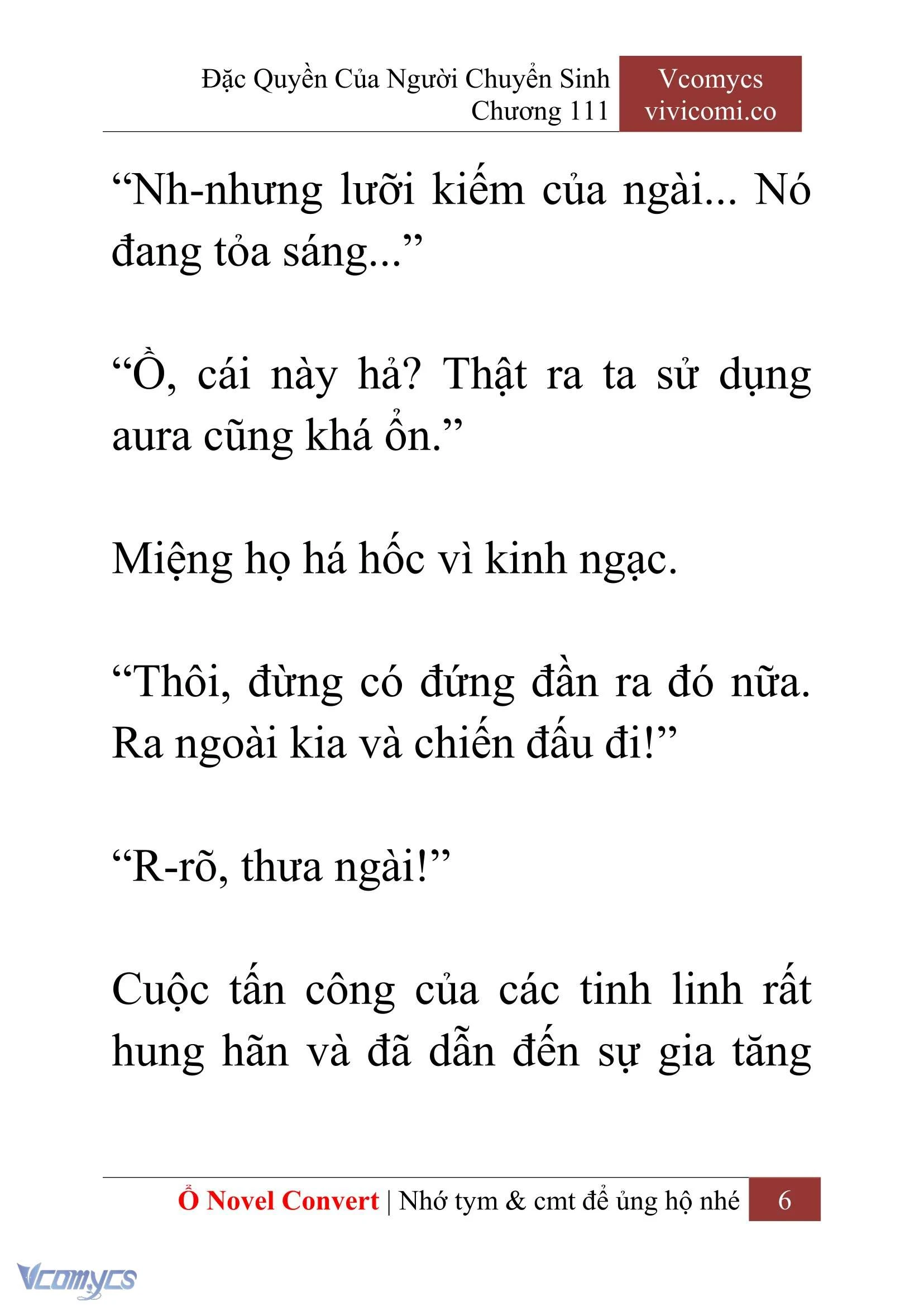 [Novel] Đặc Quyền Của Người Chuyển Sinh Chapter  111 - 8