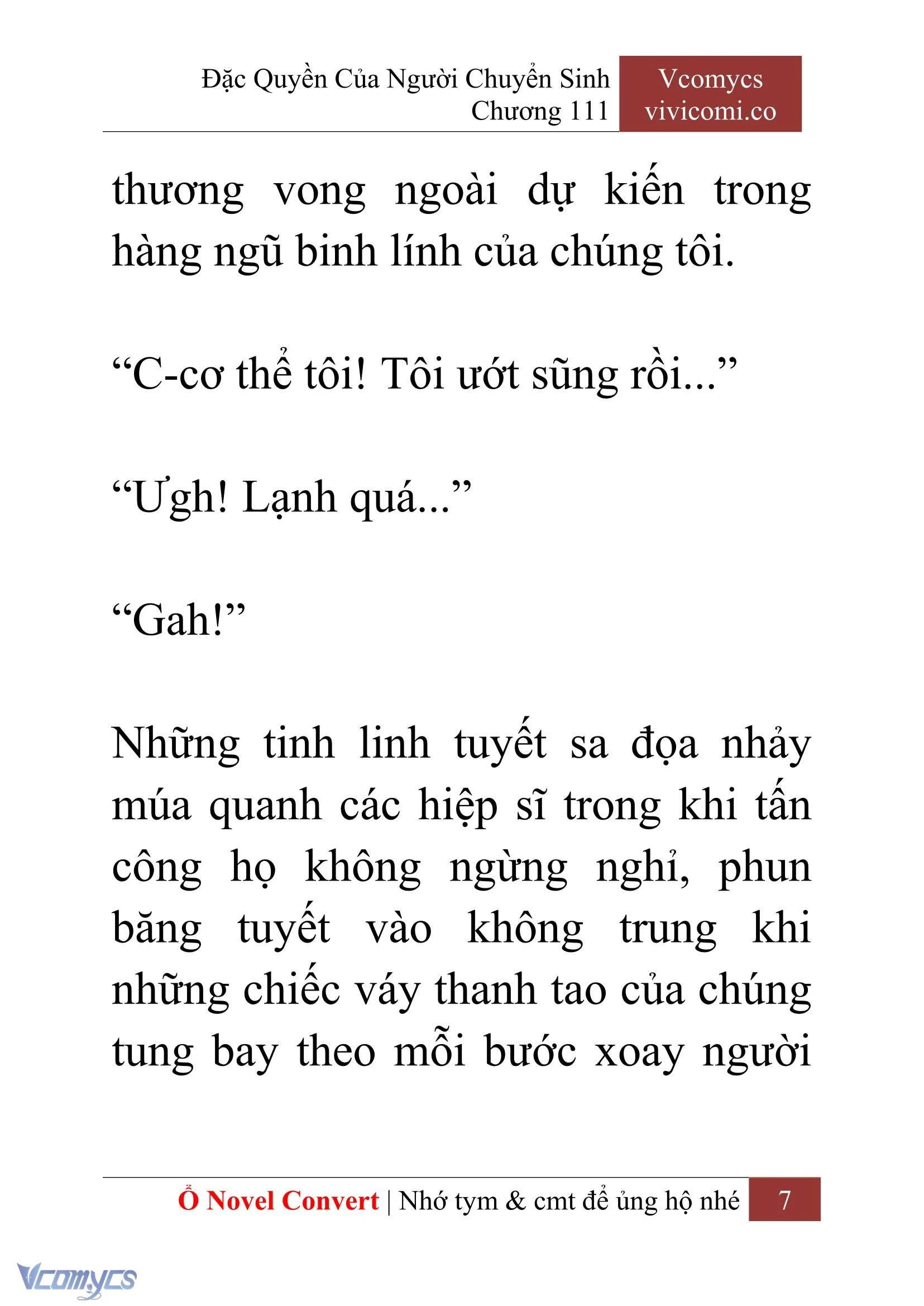 [Novel] Đặc Quyền Của Người Chuyển Sinh Chapter  111 - 9