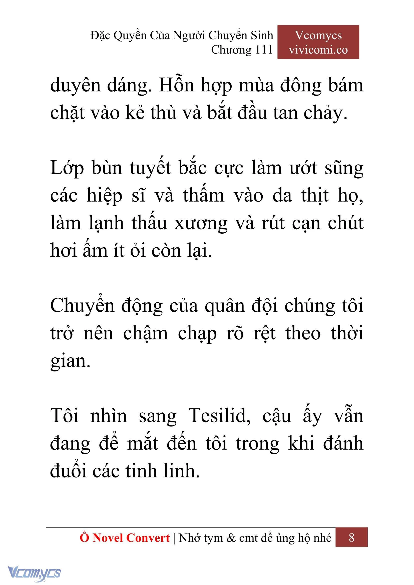 [Novel] Đặc Quyền Của Người Chuyển Sinh Chapter  111 - 10