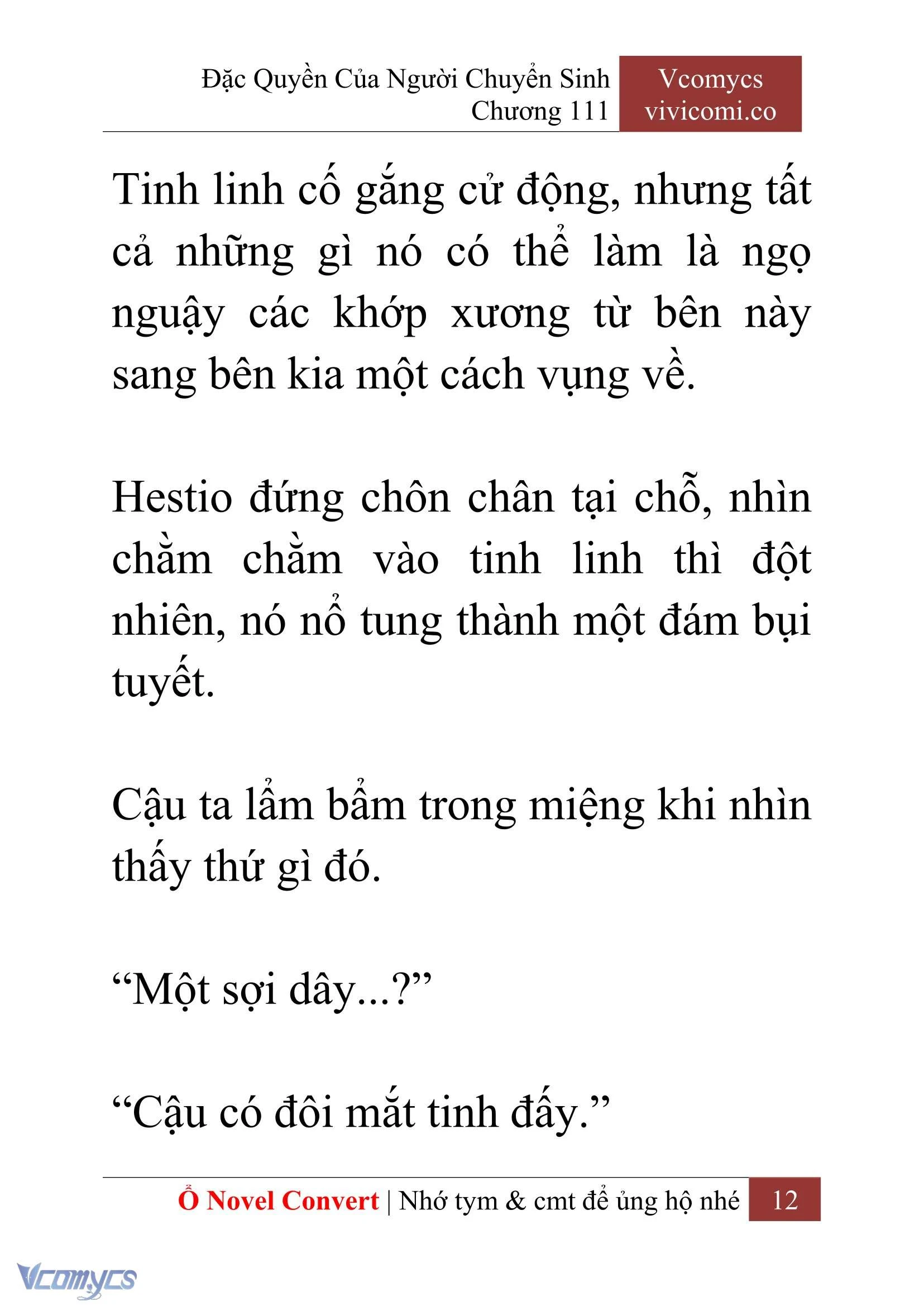 [Novel] Đặc Quyền Của Người Chuyển Sinh Chapter  111 - 14