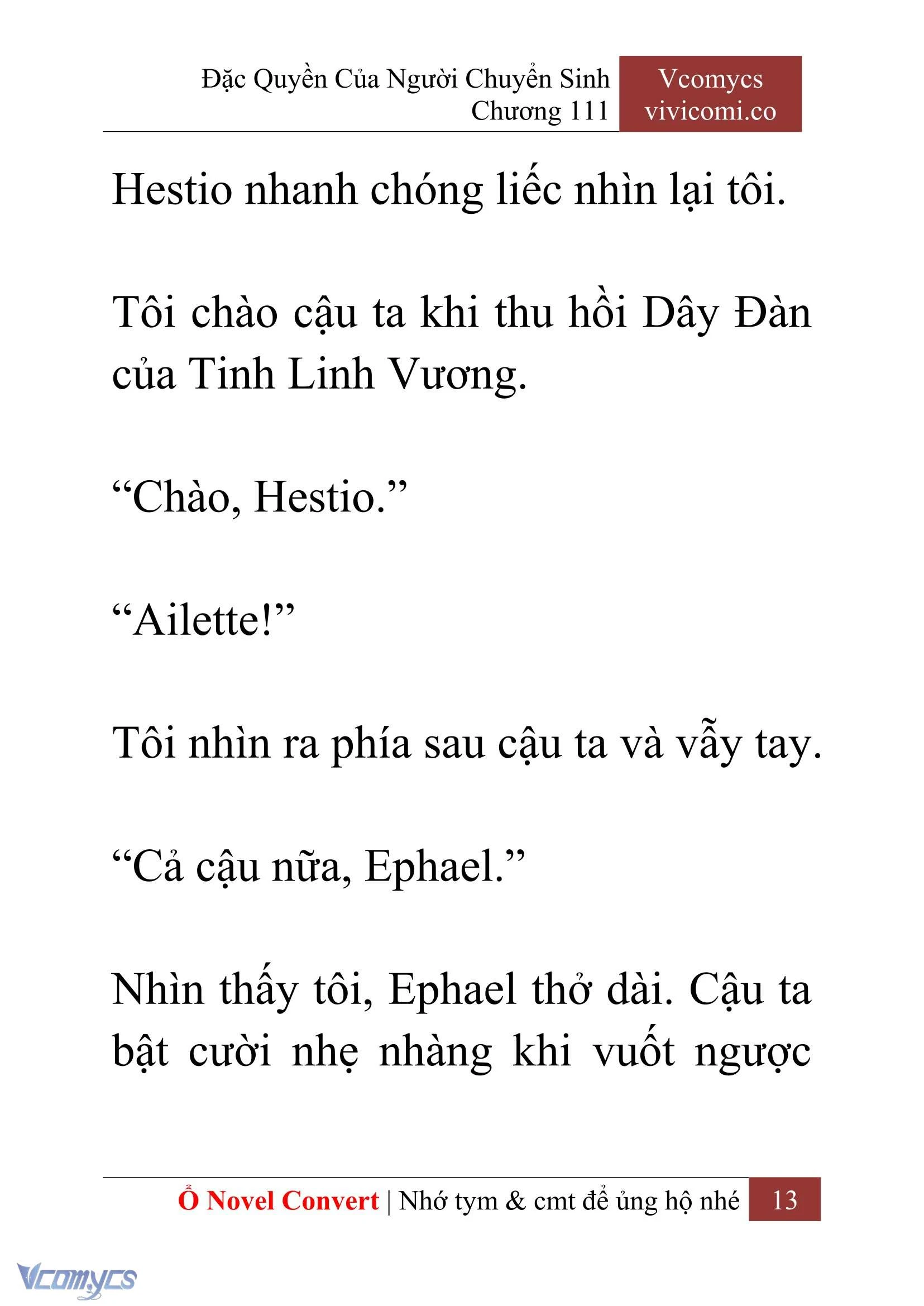 [Novel] Đặc Quyền Của Người Chuyển Sinh Chapter  111 - 15