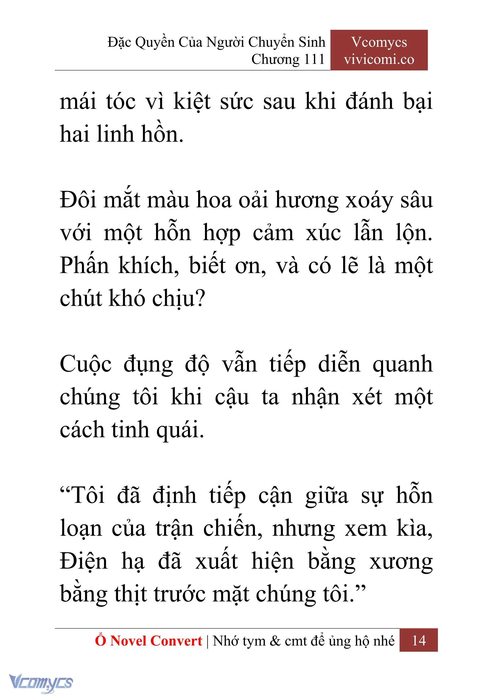 [Novel] Đặc Quyền Của Người Chuyển Sinh Chapter  111 - 16