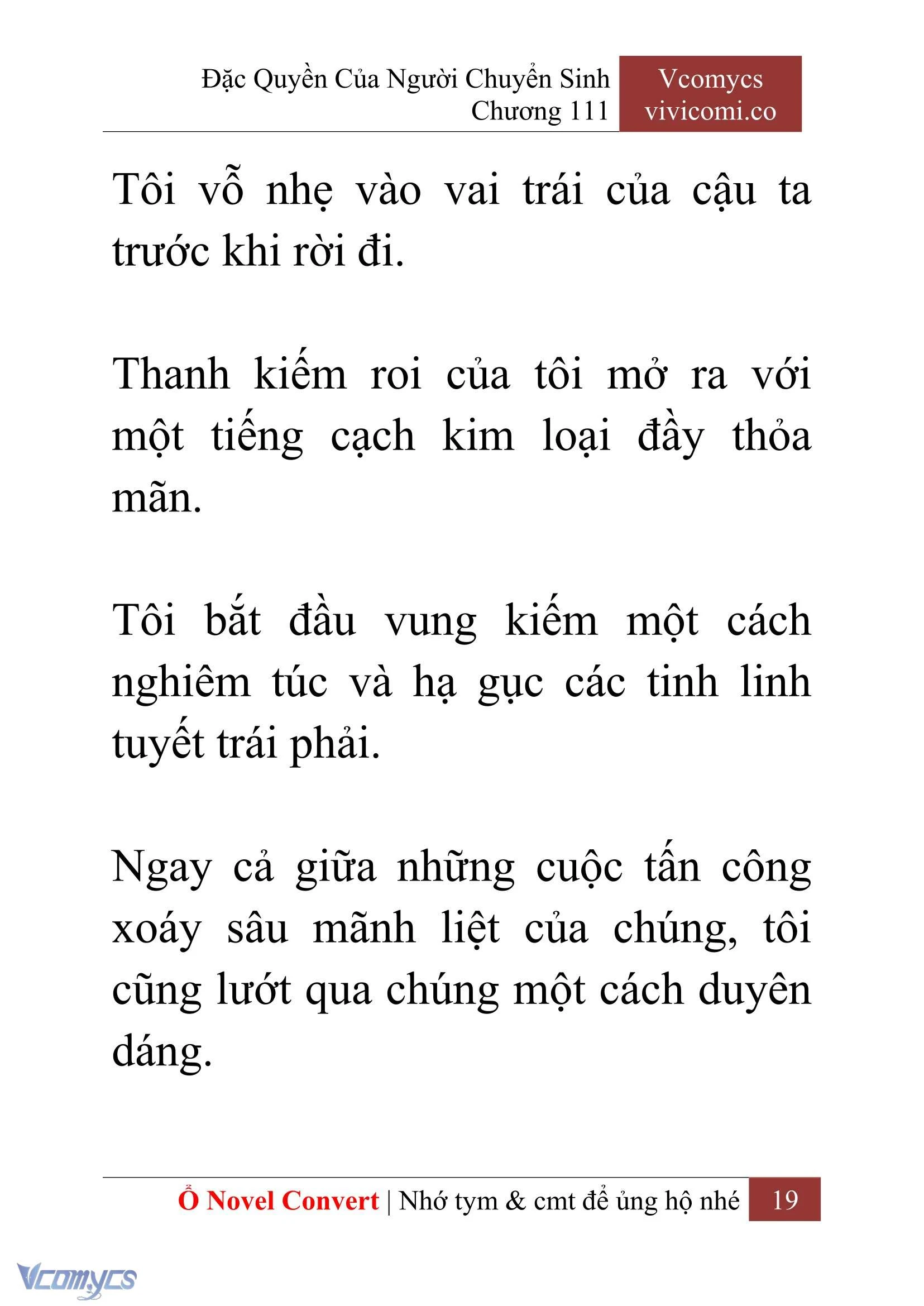 [Novel] Đặc Quyền Của Người Chuyển Sinh Chapter  111 - 21