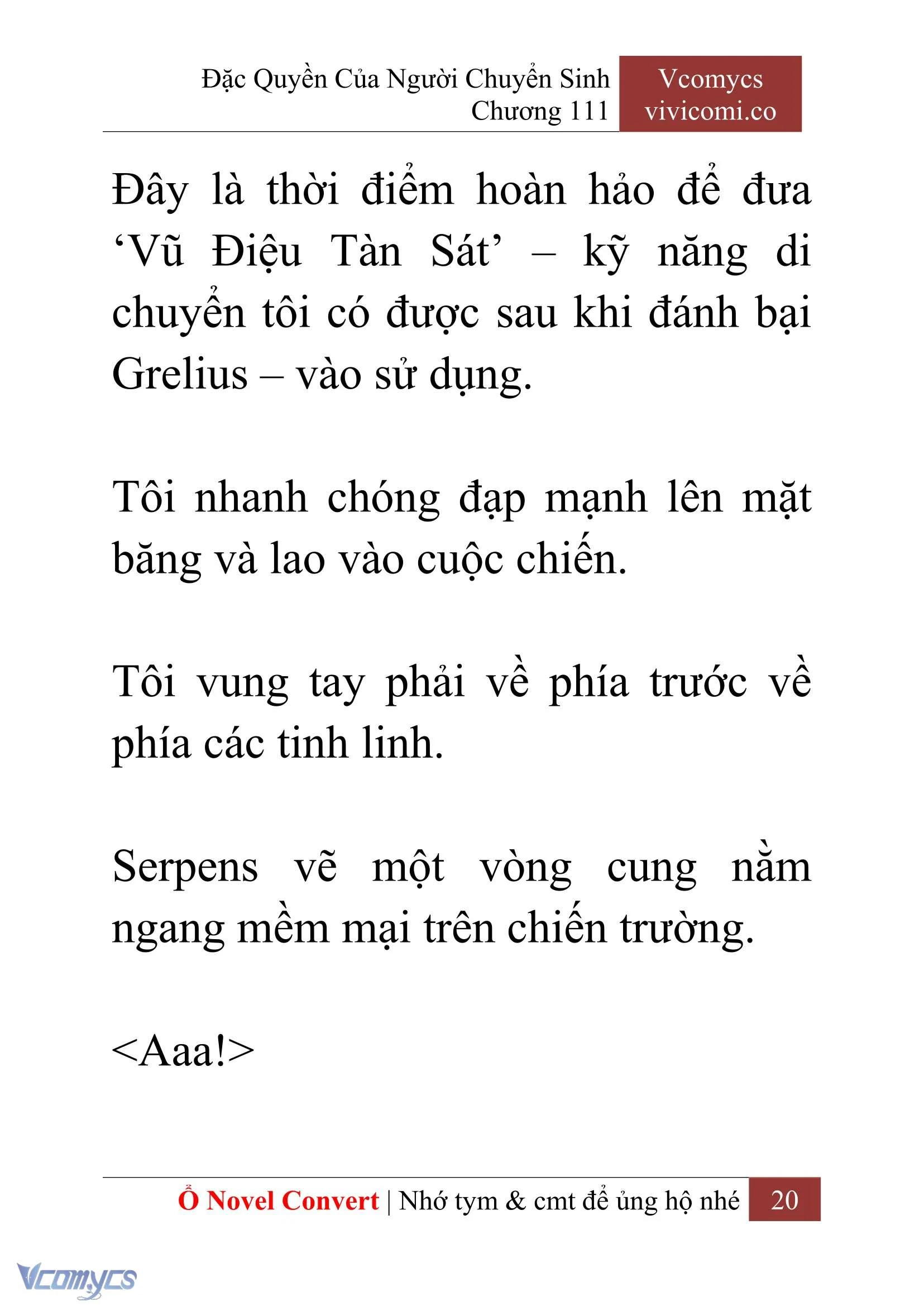 [Novel] Đặc Quyền Của Người Chuyển Sinh Chapter  111 - 22
