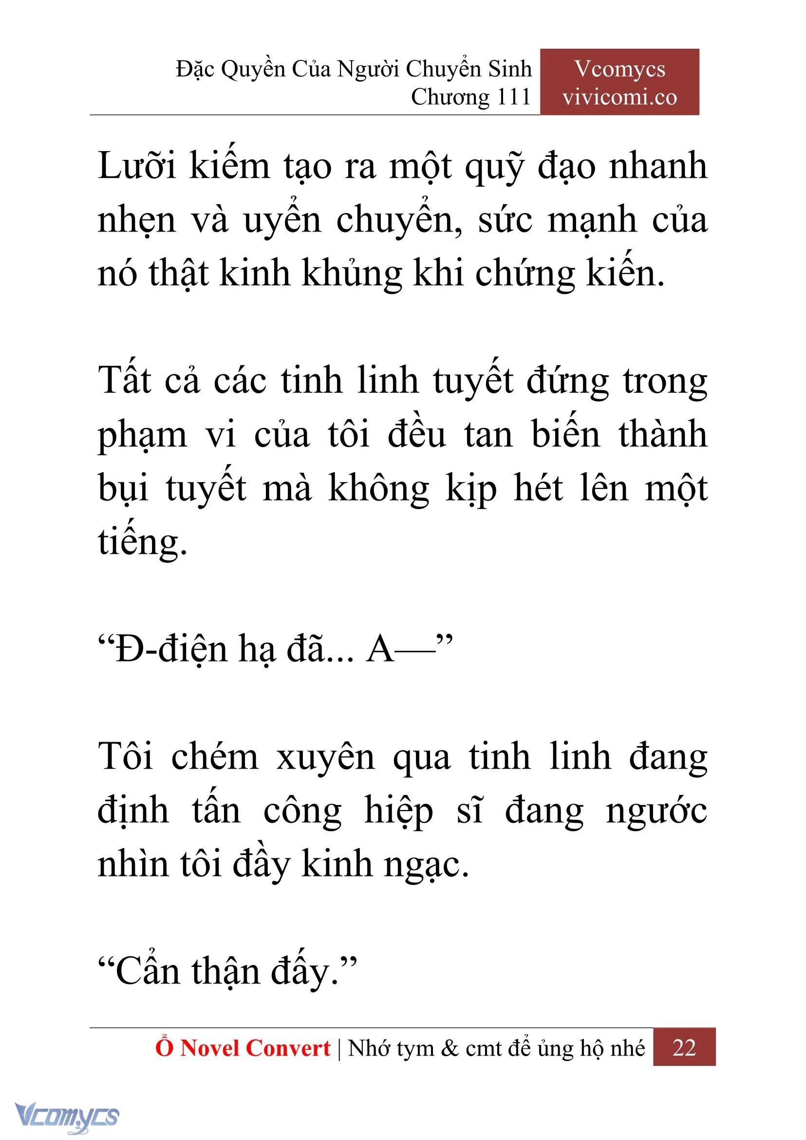 [Novel] Đặc Quyền Của Người Chuyển Sinh Chapter  111 - 24