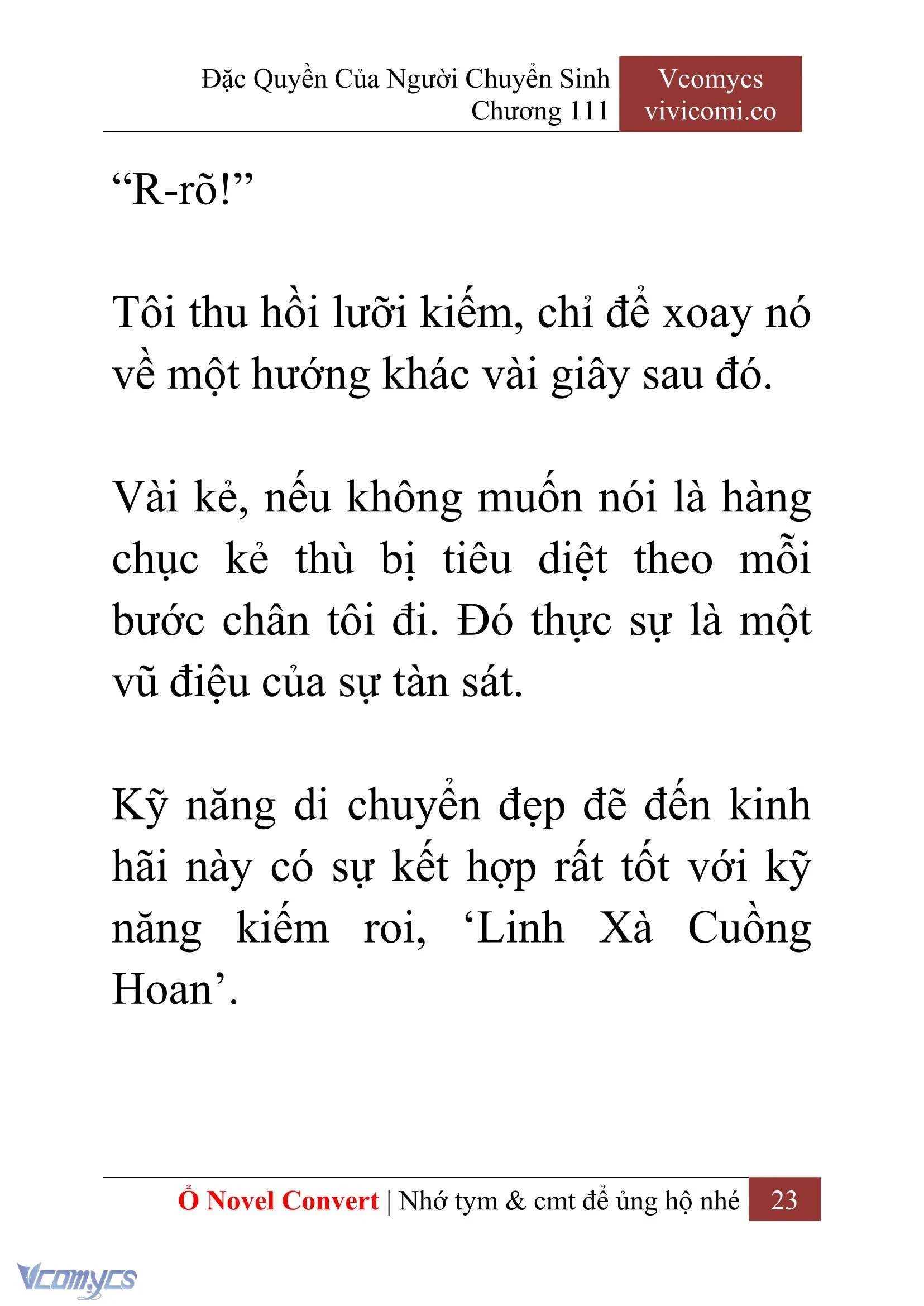 [Novel] Đặc Quyền Của Người Chuyển Sinh Chapter  111 - 25