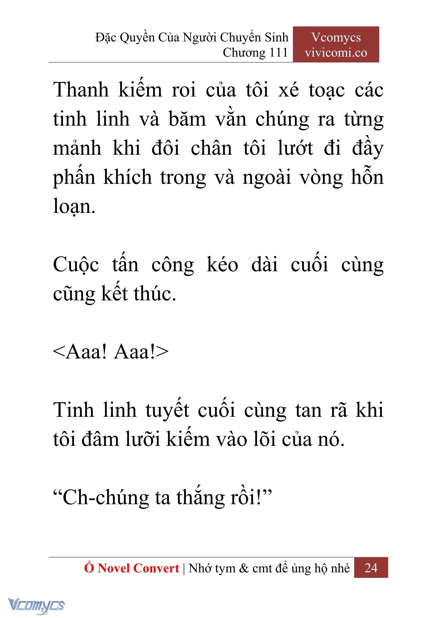 [Novel] Đặc Quyền Của Người Chuyển Sinh Chapter  111 - 26
