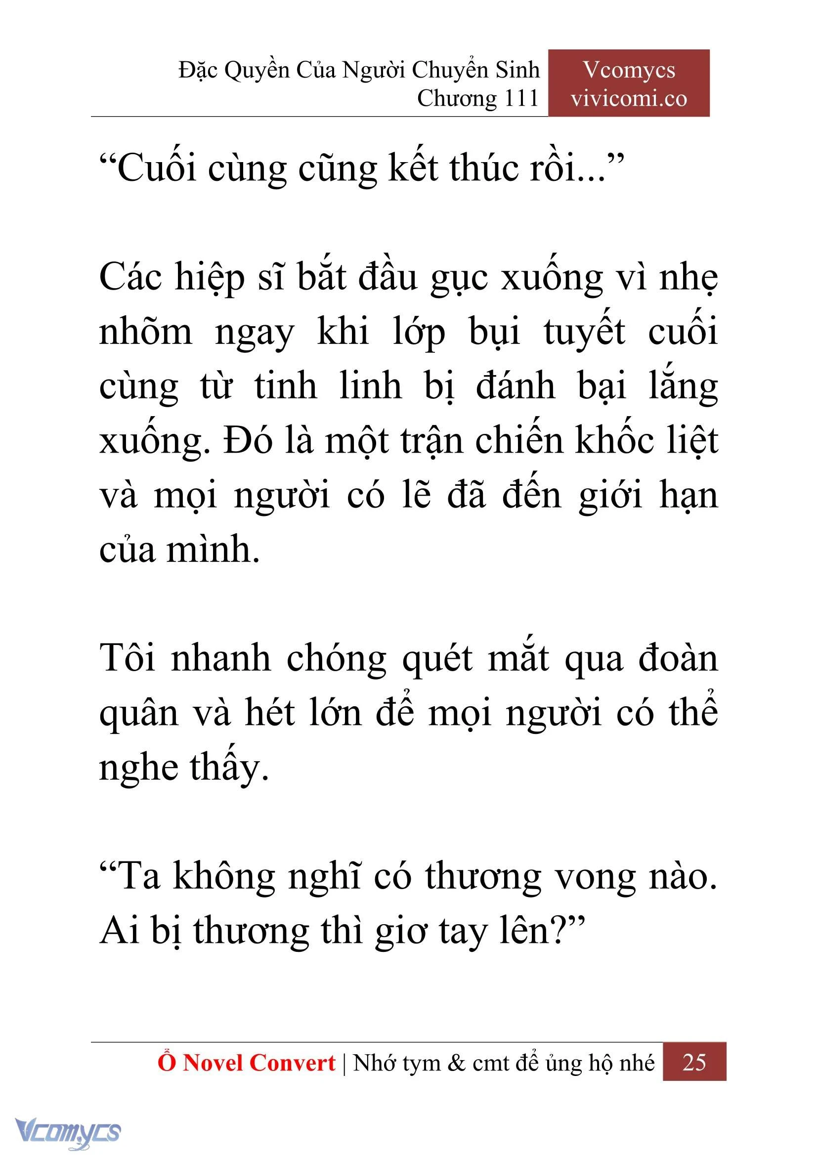 [Novel] Đặc Quyền Của Người Chuyển Sinh Chapter  111 - 27