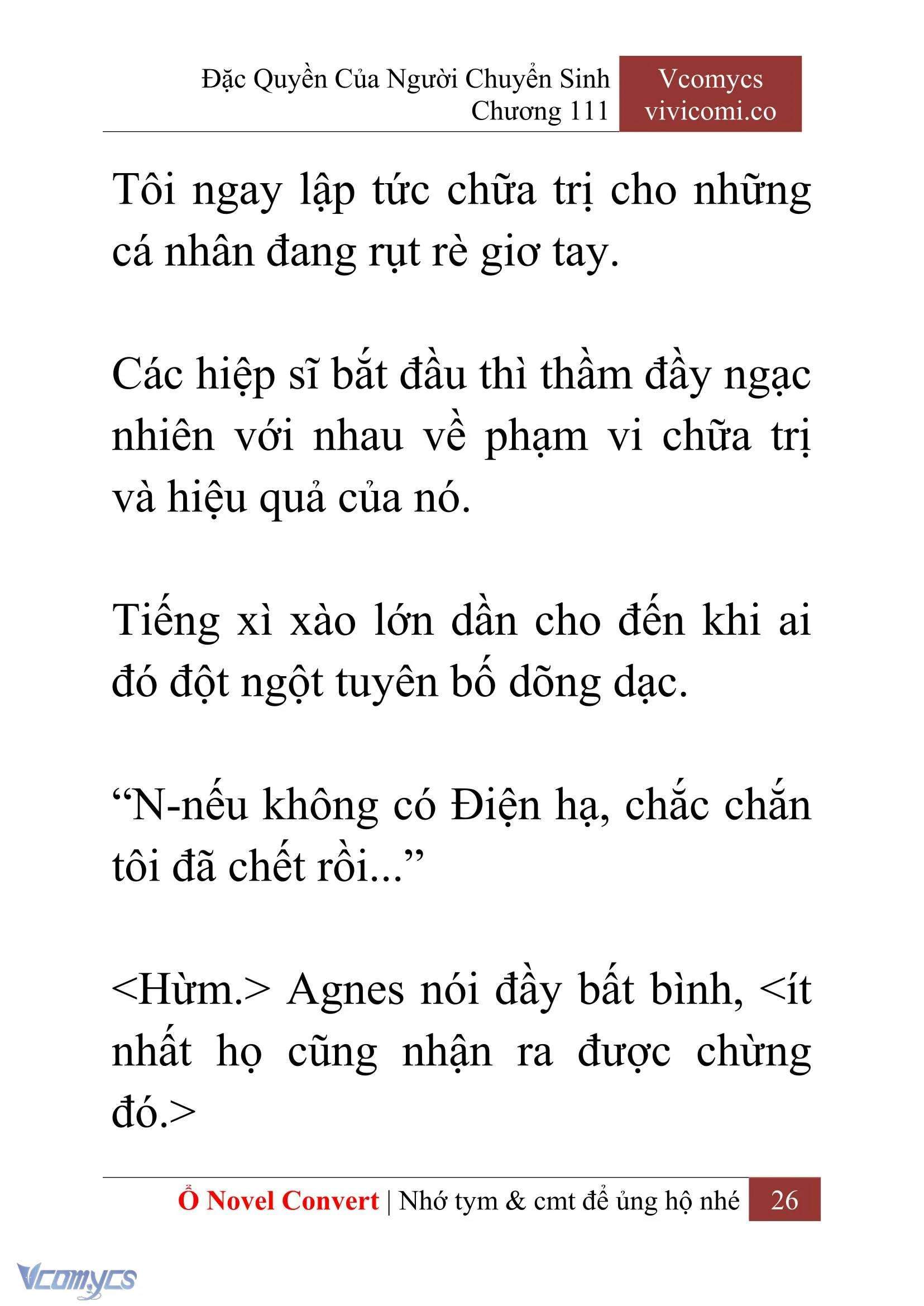 [Novel] Đặc Quyền Của Người Chuyển Sinh Chapter  111 - 28