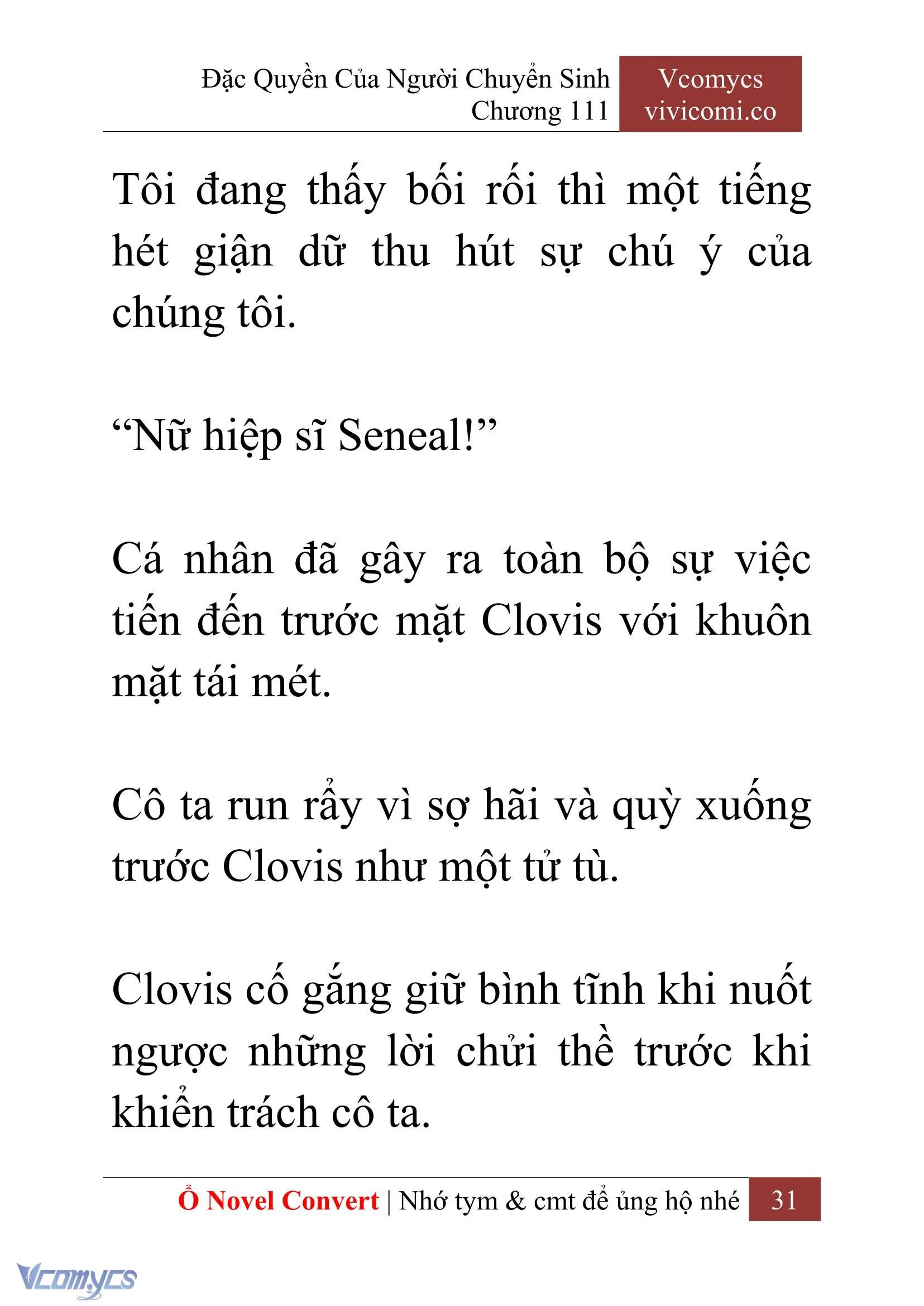 [Novel] Đặc Quyền Của Người Chuyển Sinh Chapter  111 - 33