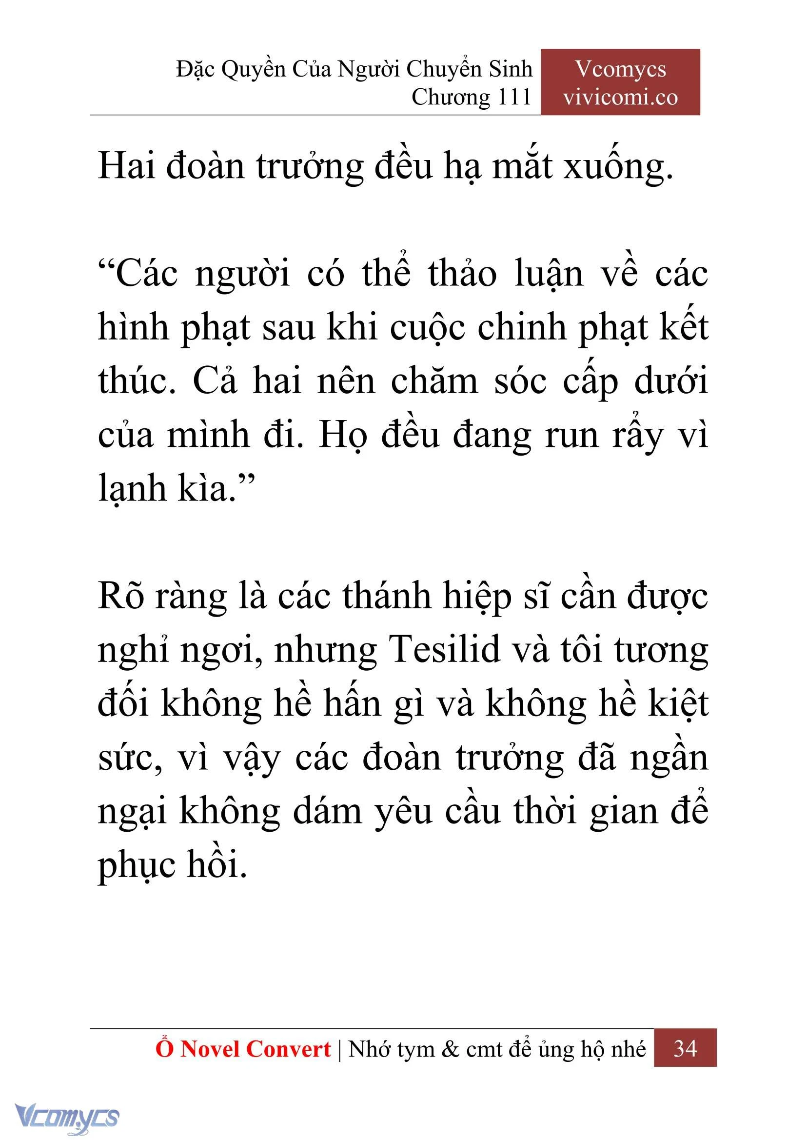 [Novel] Đặc Quyền Của Người Chuyển Sinh Chapter  111 - 36