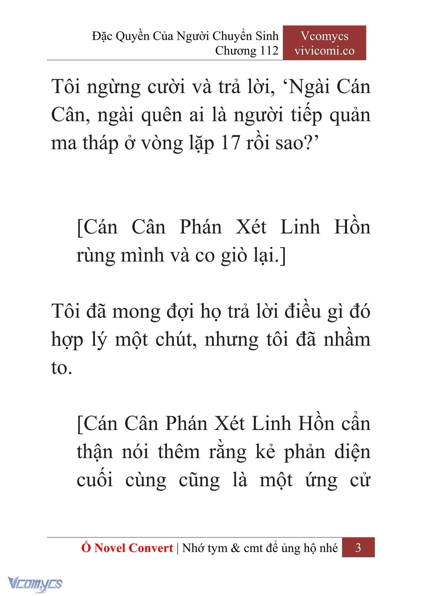 [Novel] Đặc Quyền Của Người Chuyển Sinh Chapter  112 - 5