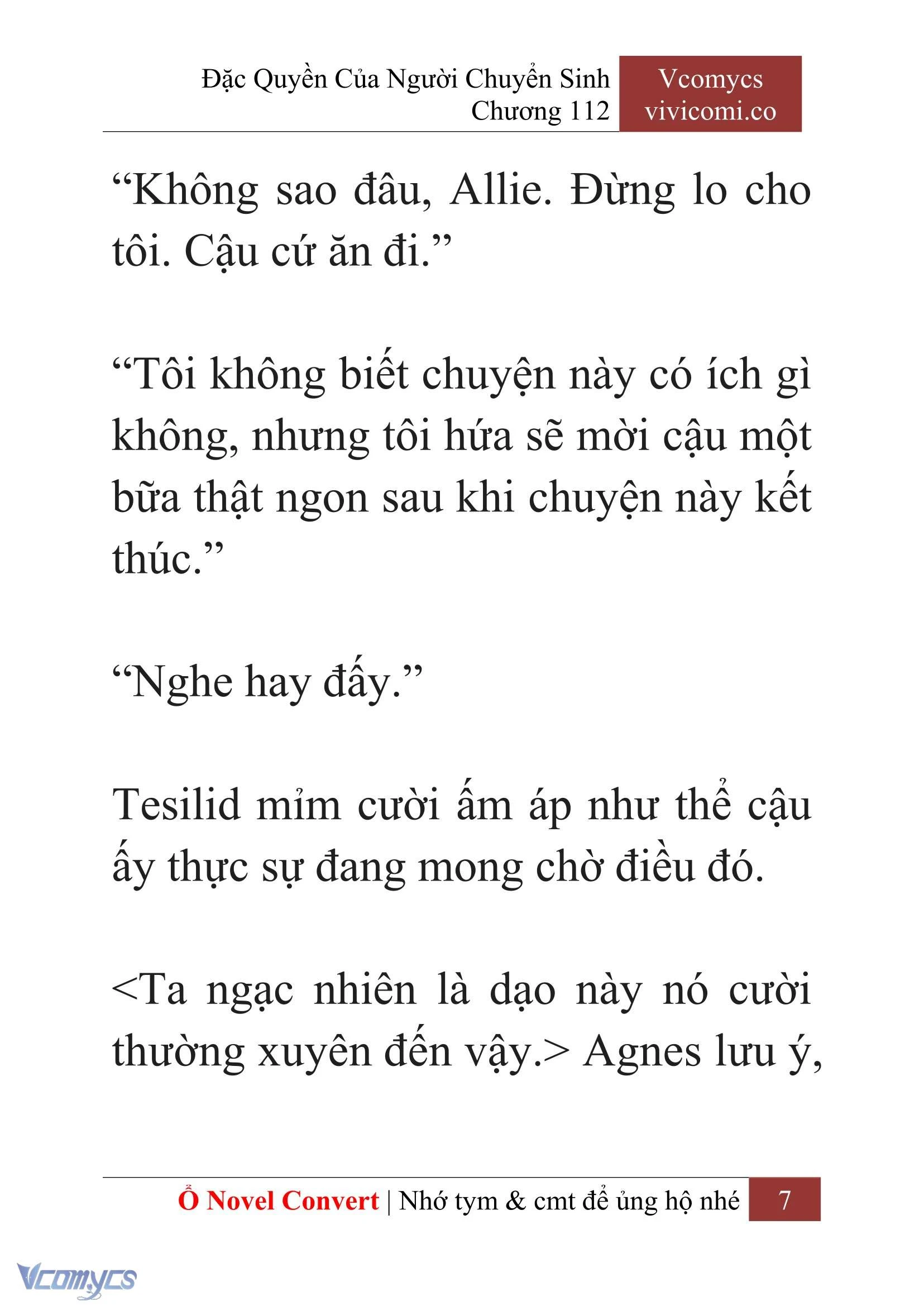 [Novel] Đặc Quyền Của Người Chuyển Sinh Chapter  112 - 9