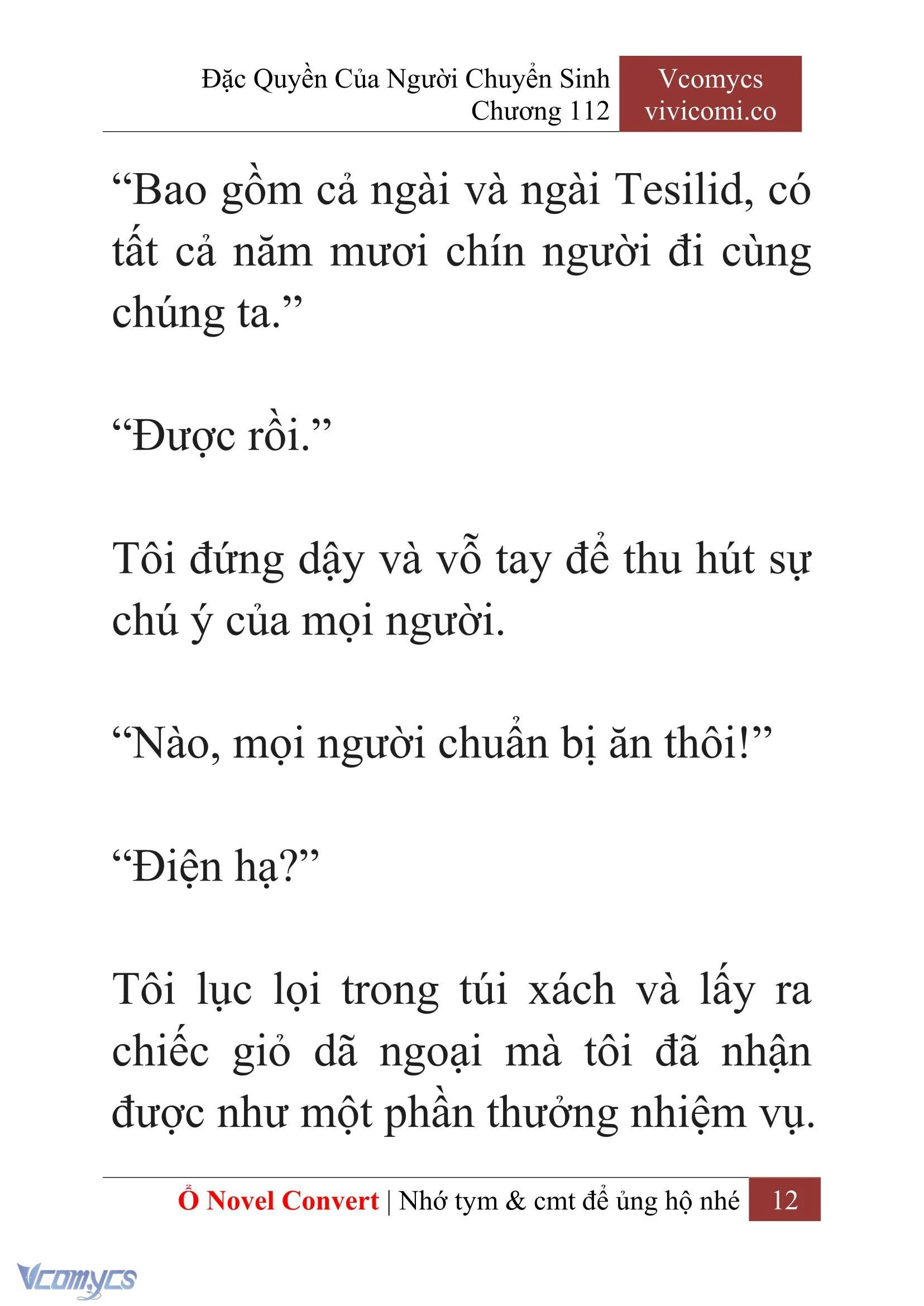 [Novel] Đặc Quyền Của Người Chuyển Sinh Chapter  112 - 14
