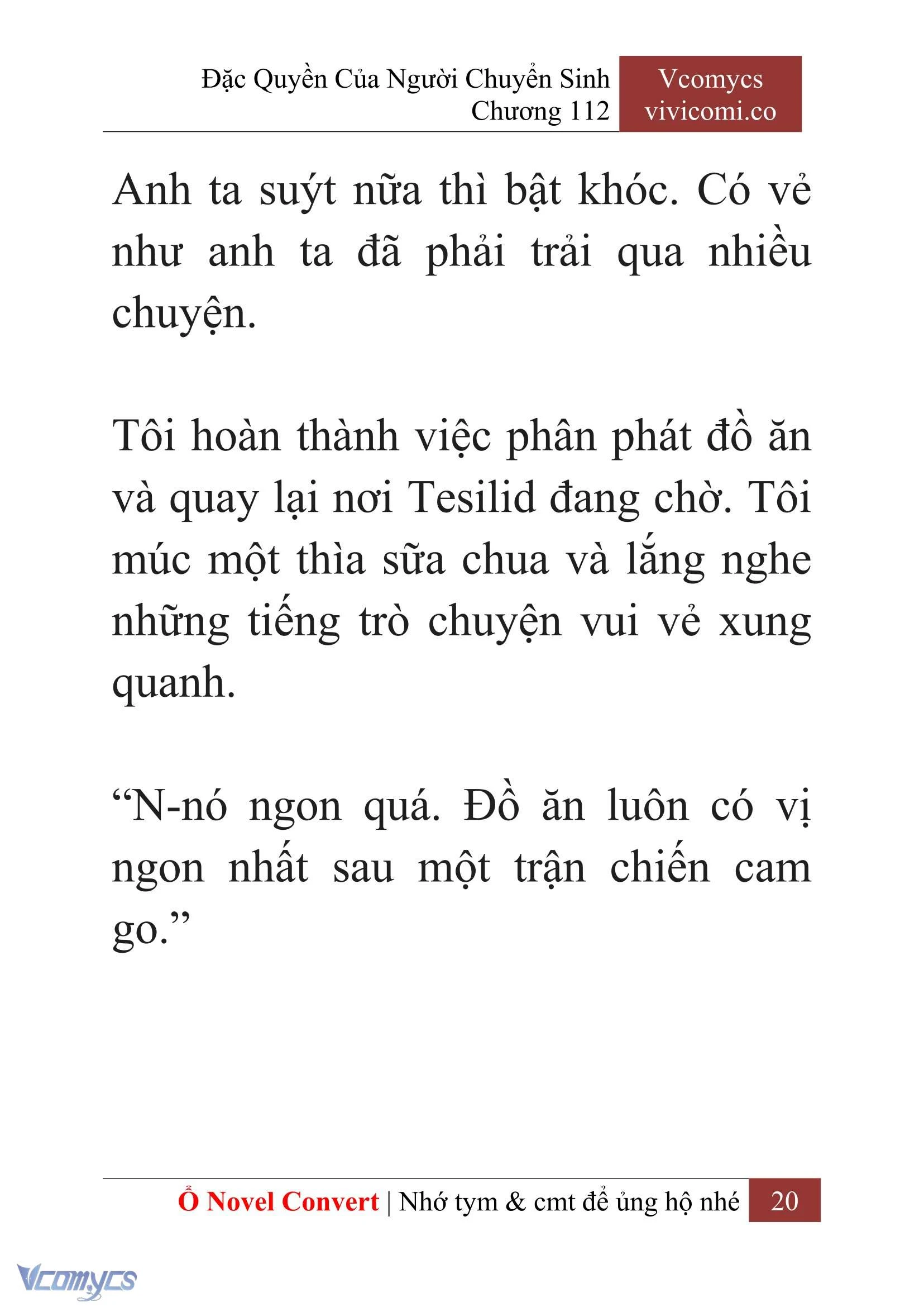 [Novel] Đặc Quyền Của Người Chuyển Sinh Chapter  112 - 22