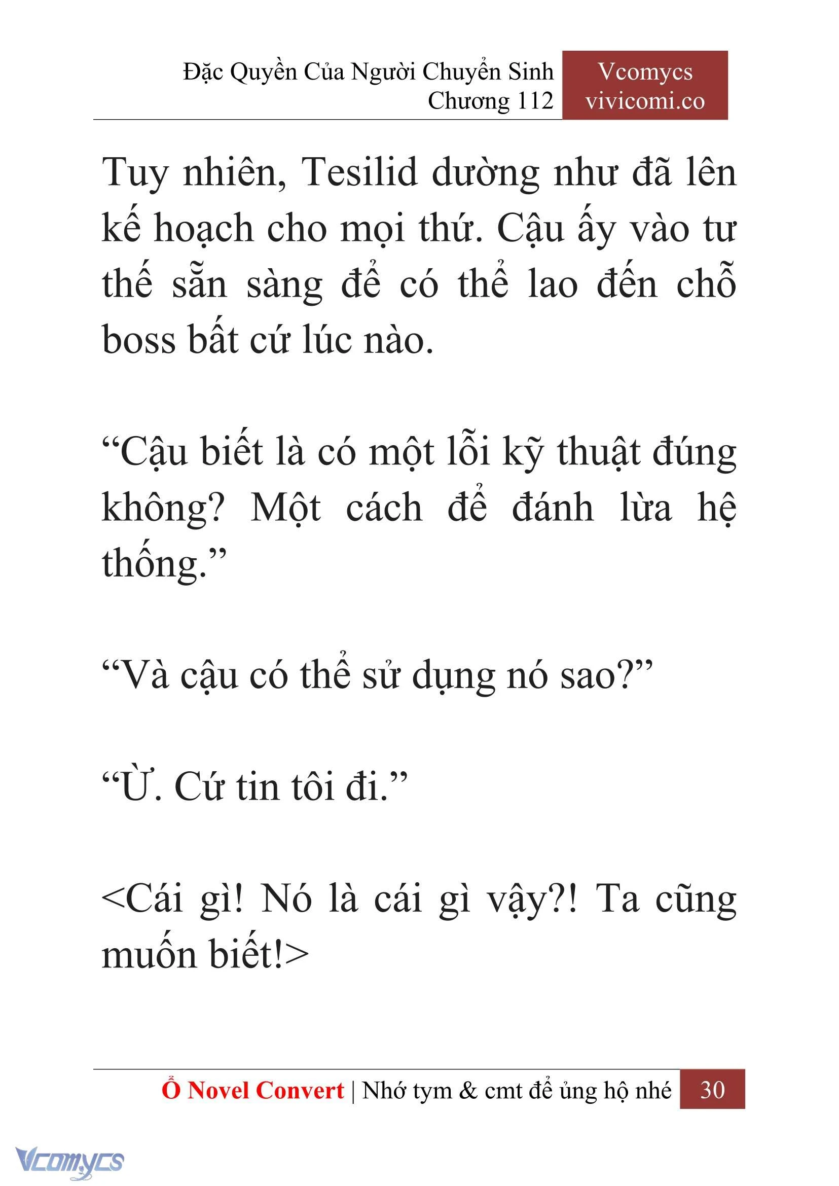 [Novel] Đặc Quyền Của Người Chuyển Sinh Chapter  112 - 32
