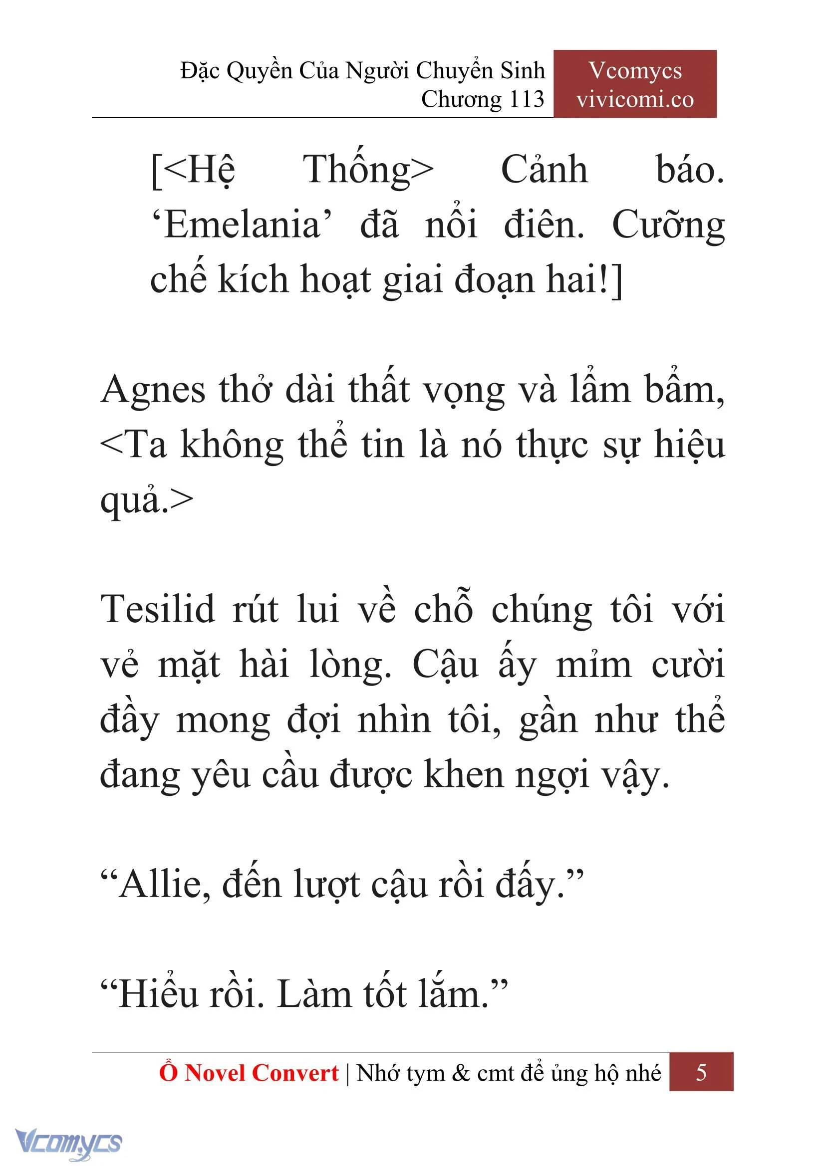 [Novel] Đặc Quyền Của Người Chuyển Sinh Chapter  113 - 7