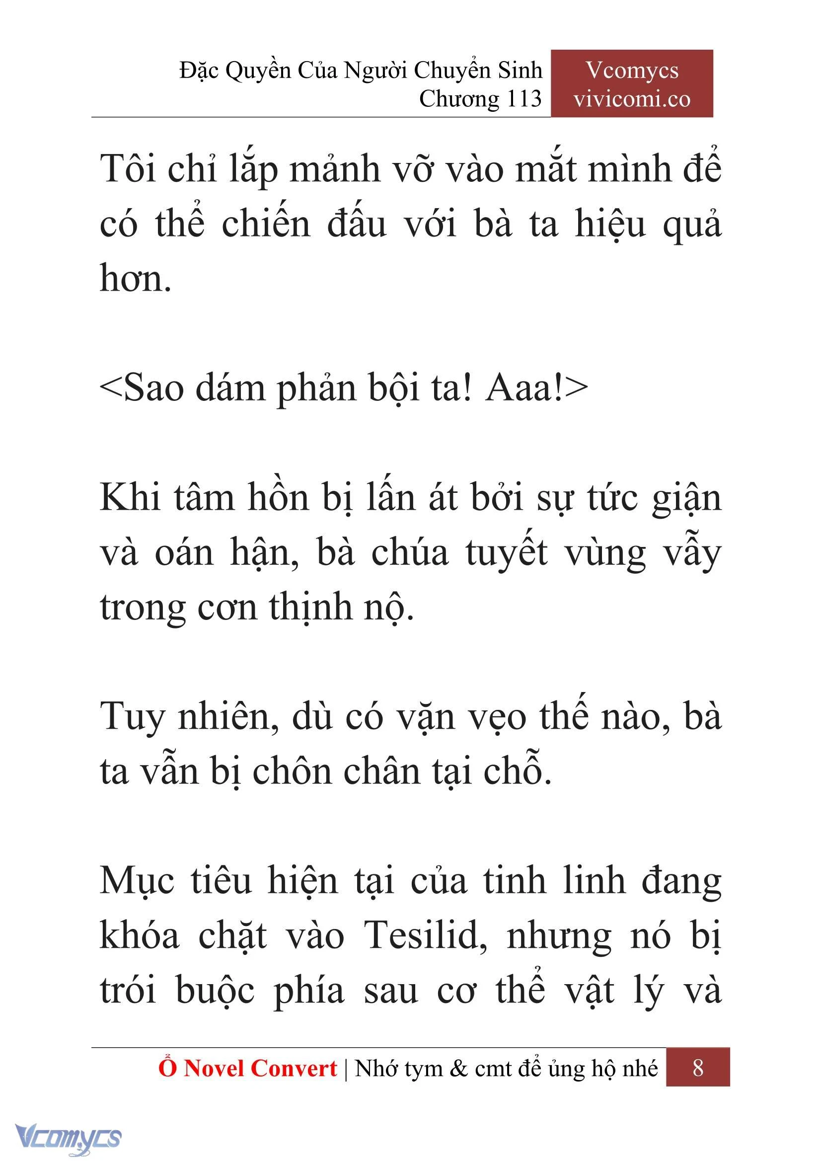 [Novel] Đặc Quyền Của Người Chuyển Sinh Chapter  113 - 10
